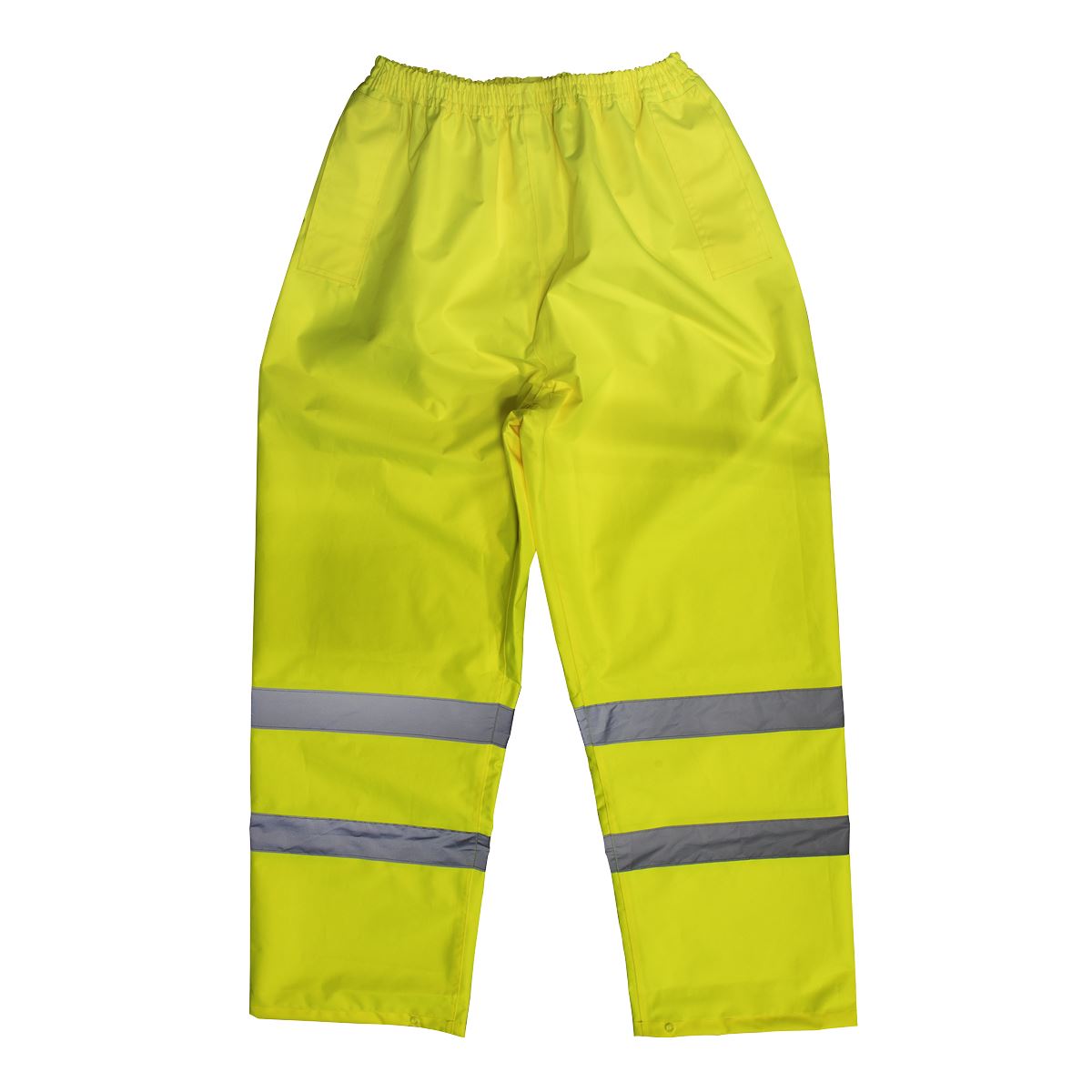 Worksafe by Sealey Hi-Vis Yellow Waterproof Trousers - X-Large 