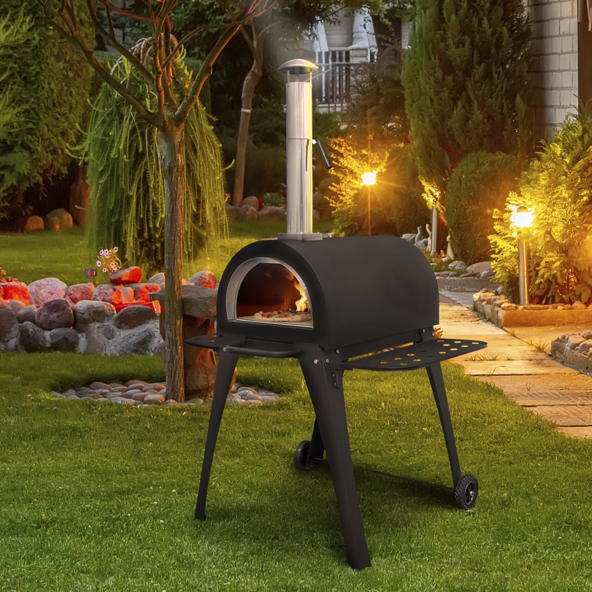 Pizza hotsell smoker oven