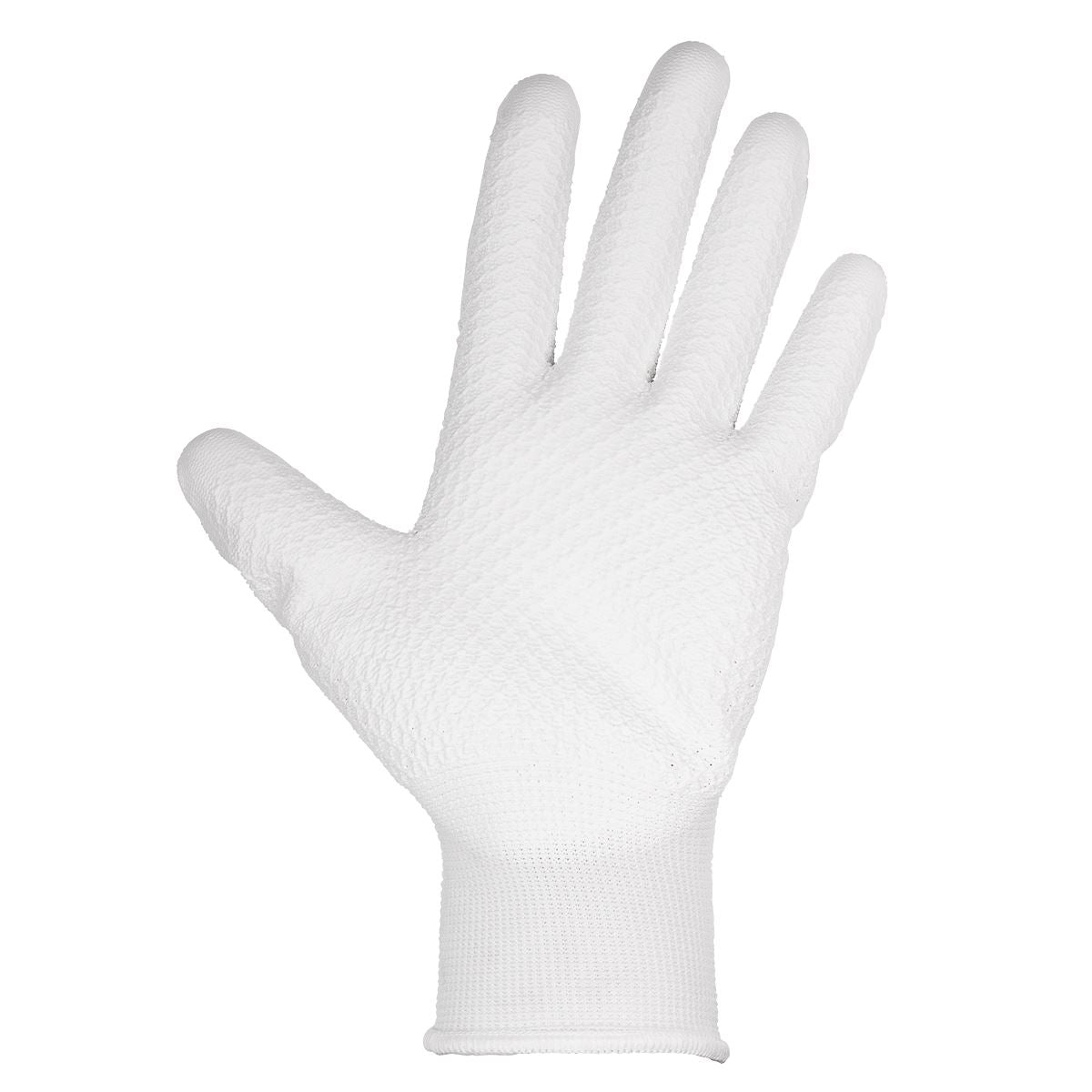 Worksafe by Sealey White Precision Grip Gloves Large – Pair 