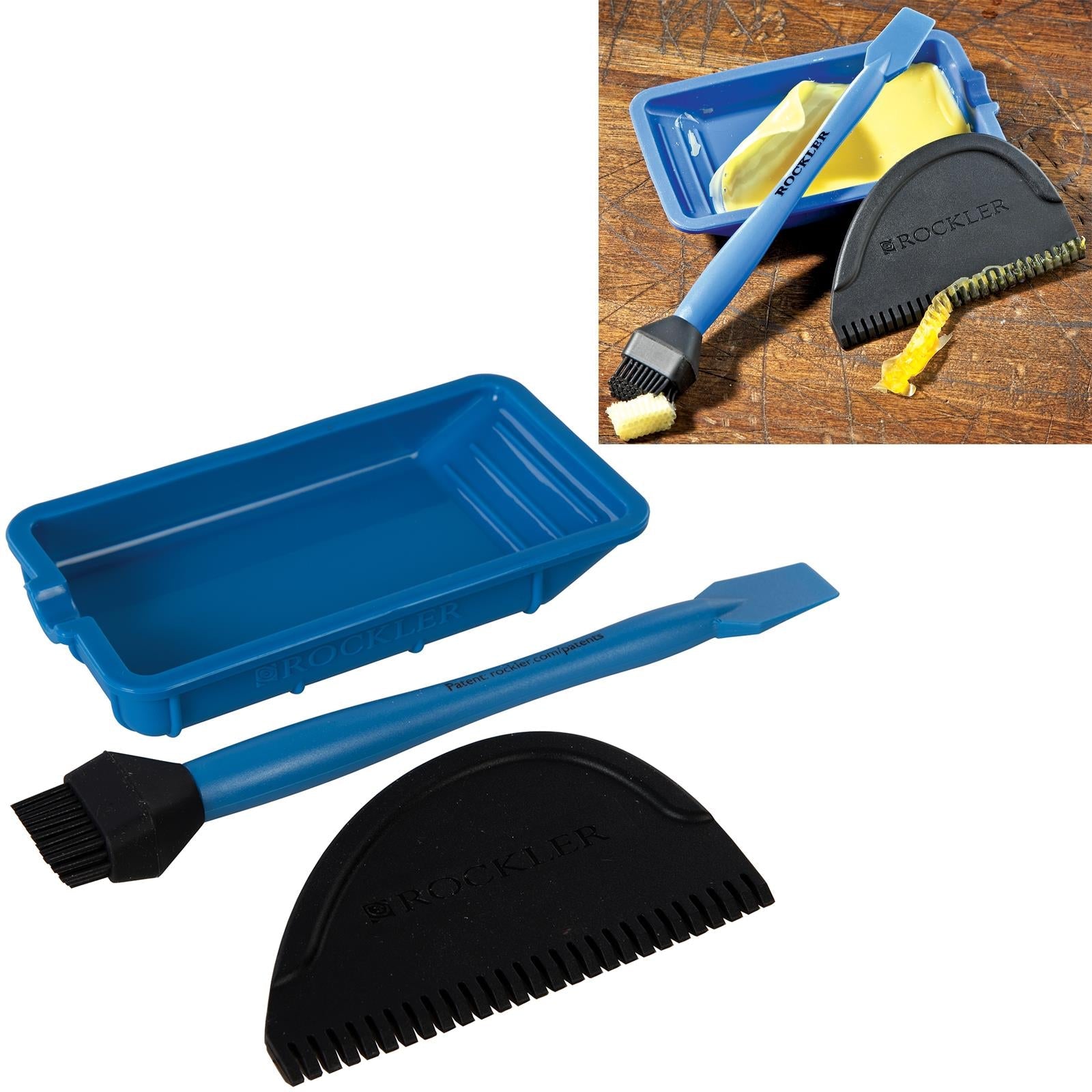 Rockler 3 Piece Silicone Glue Kit 