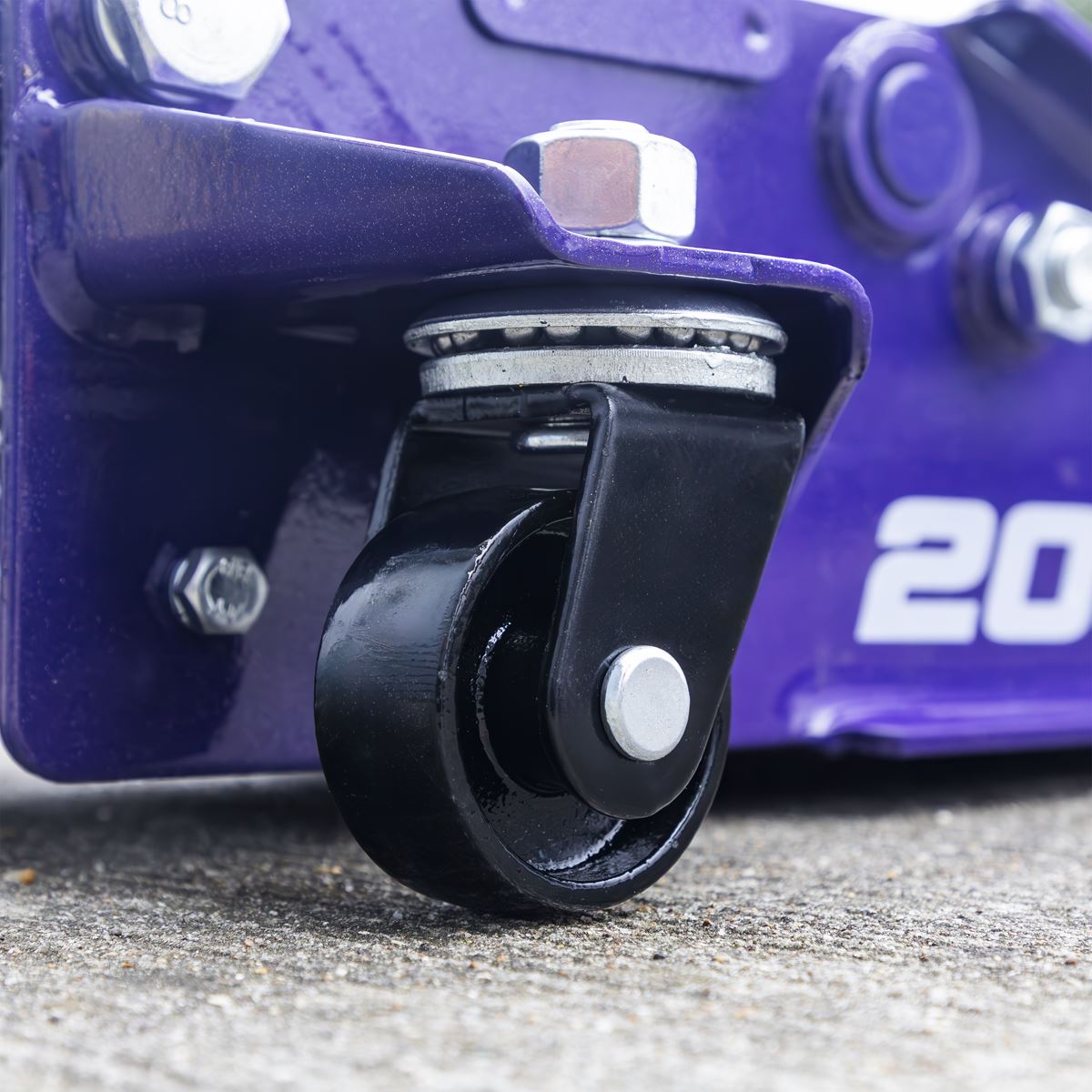 Sealey Low Profile Rocket Lift Trolley Jack 2.25 Tonne - Purple  White Rose Tools