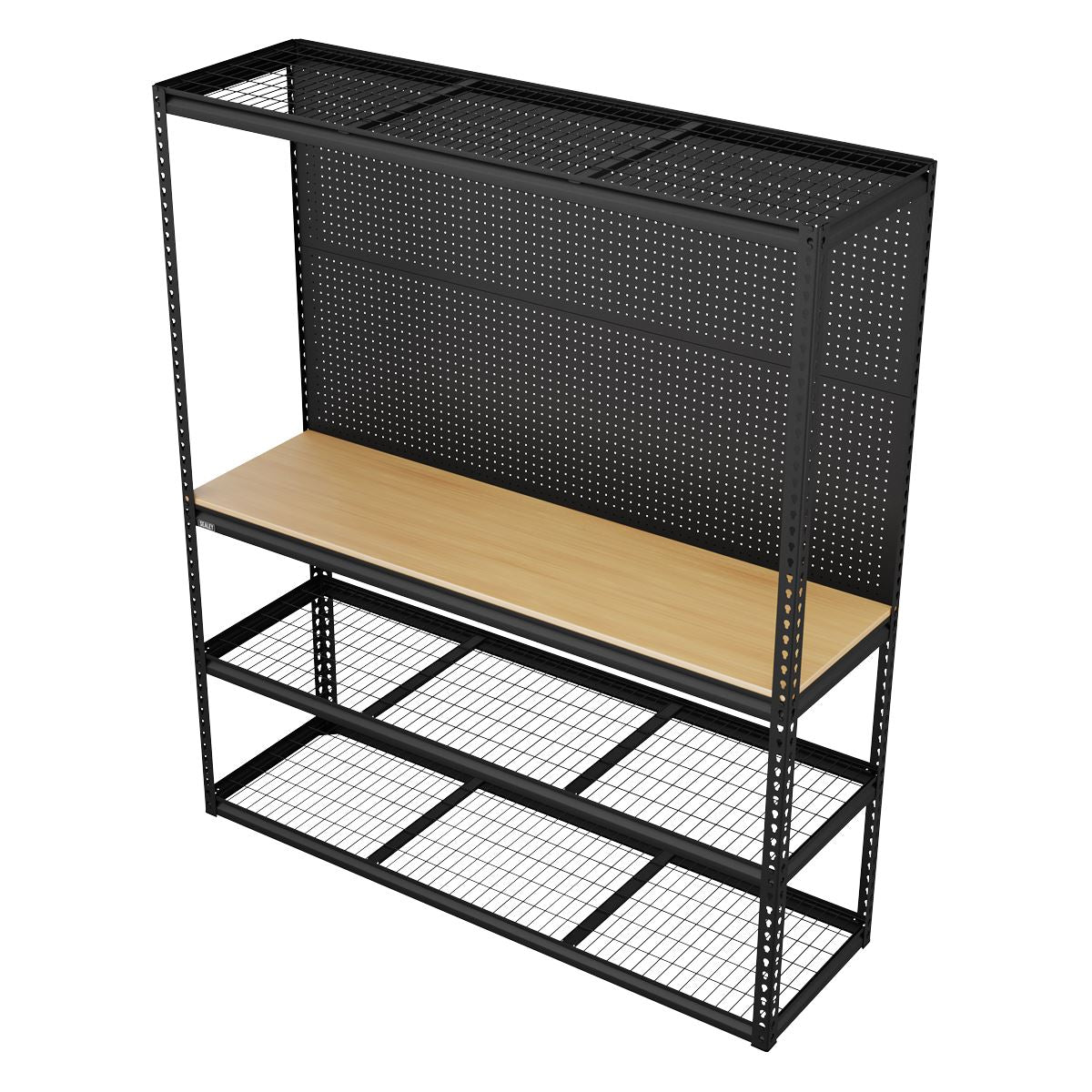 Sealey Heavy-Duty Modular Workbench with Racking & Pegboard 300kg Capacity Per Level 1820mm