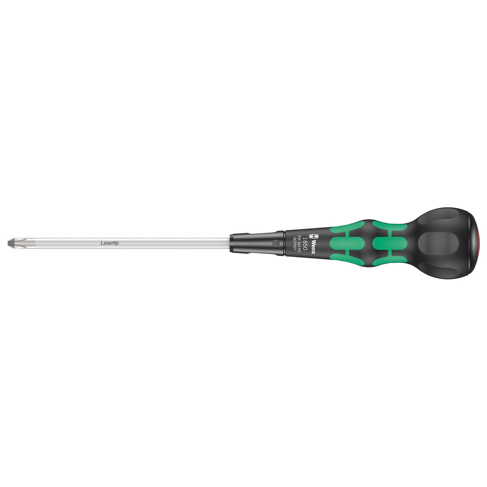Wera Ball Grip Screwdriver Kraftform Handle Phillips Slotted Pozi - Choose Size  White Rose Tools