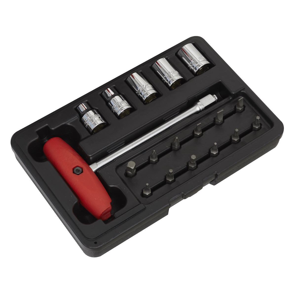 Sealey Socket and JIS Bit Set 18pc 