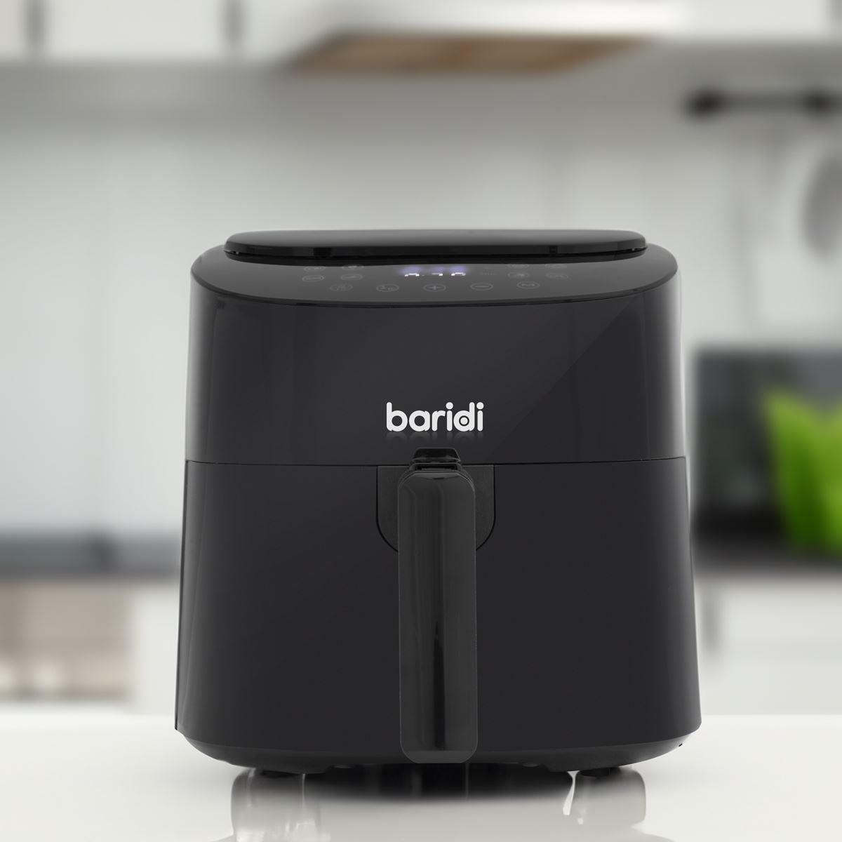 Baridi 3.5L Low Fat Air Fryer with Digital Rapid Air Oil Free Circulation System, 1300W, 8 Presets - DH60