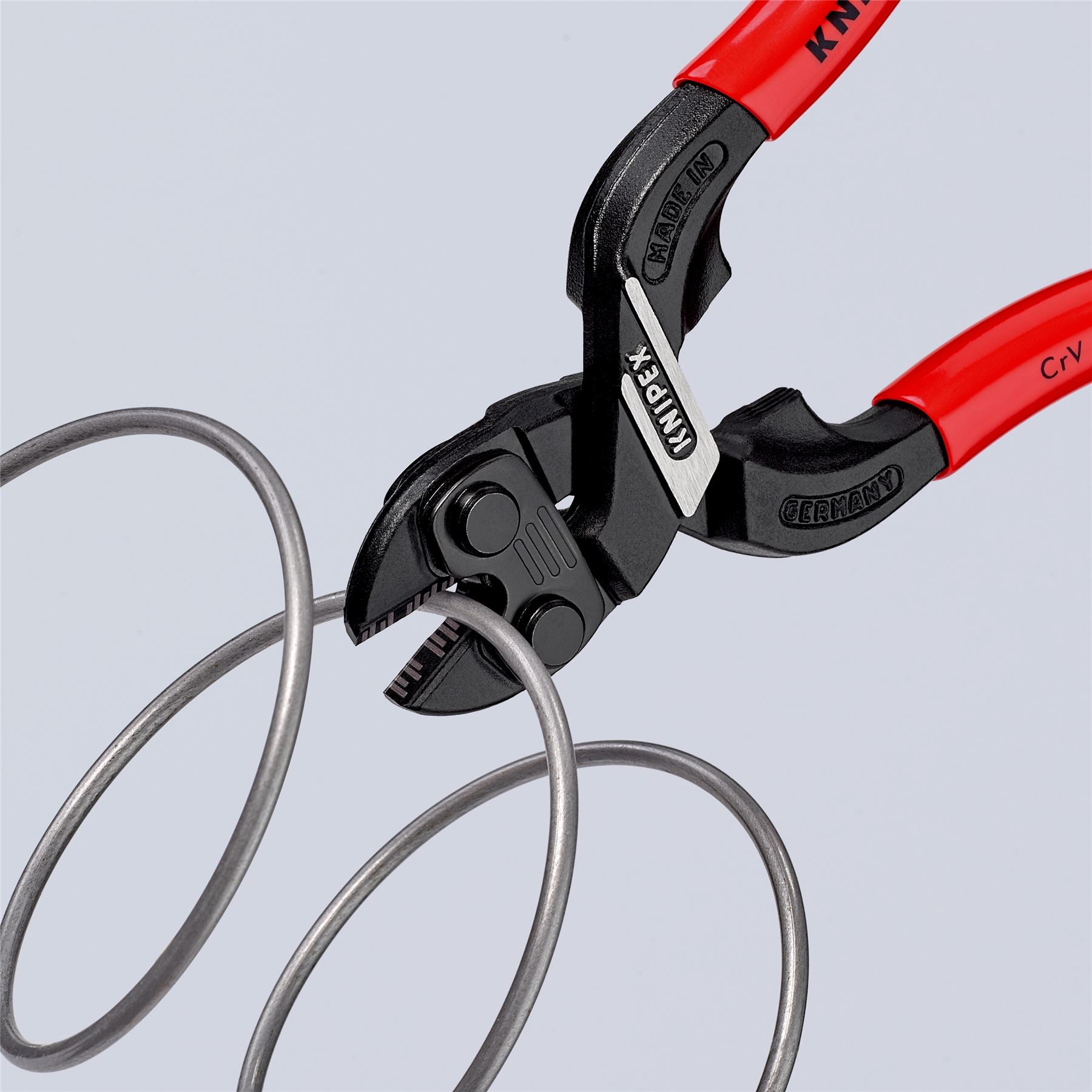 KNIPEX Compact Bolt Cutters CoBolt S Pliers with Cutting Edge Recess 160mm Plastic Coated 71 01 160 SB