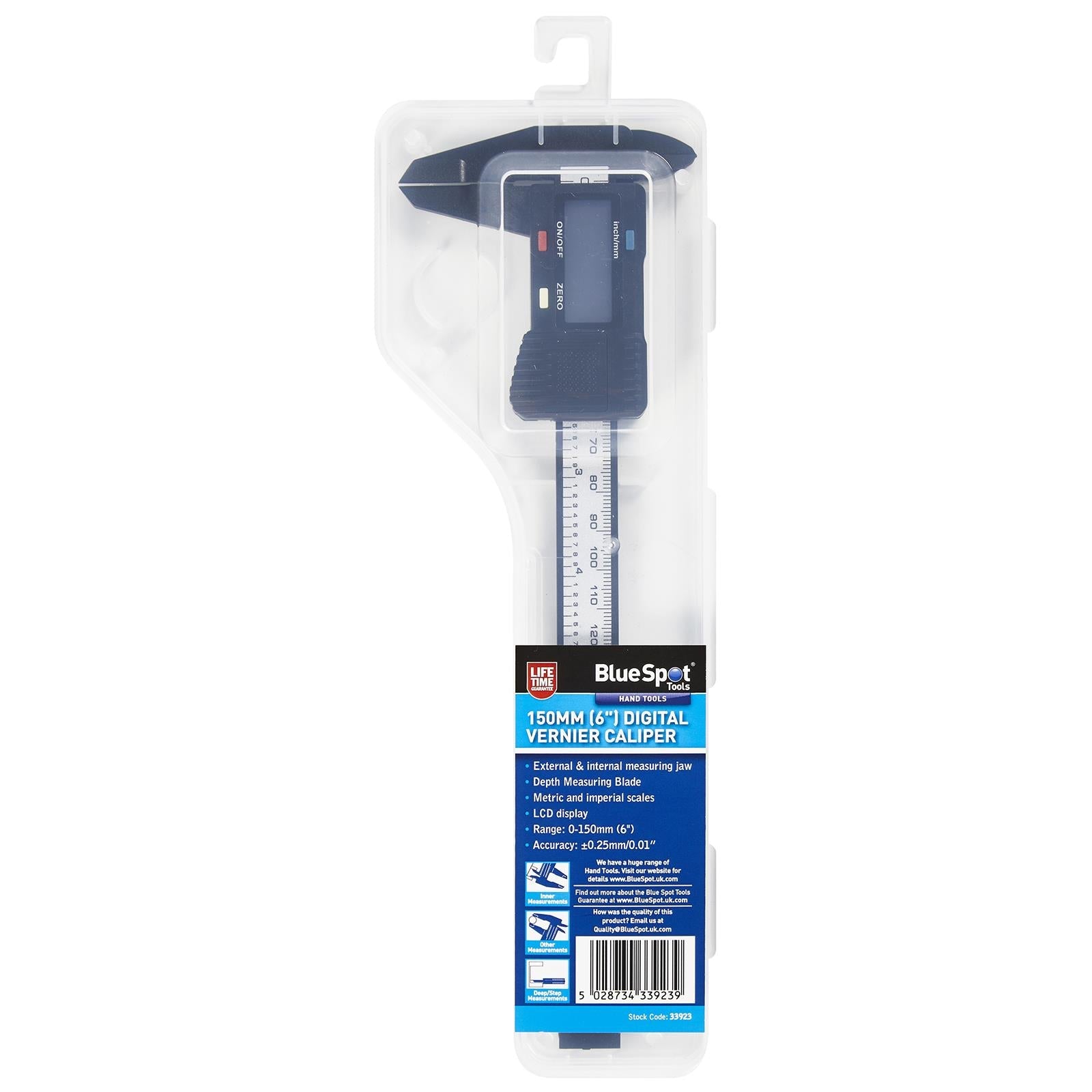 BlueSpot Digital Vernier Caliper 150mm (6") 