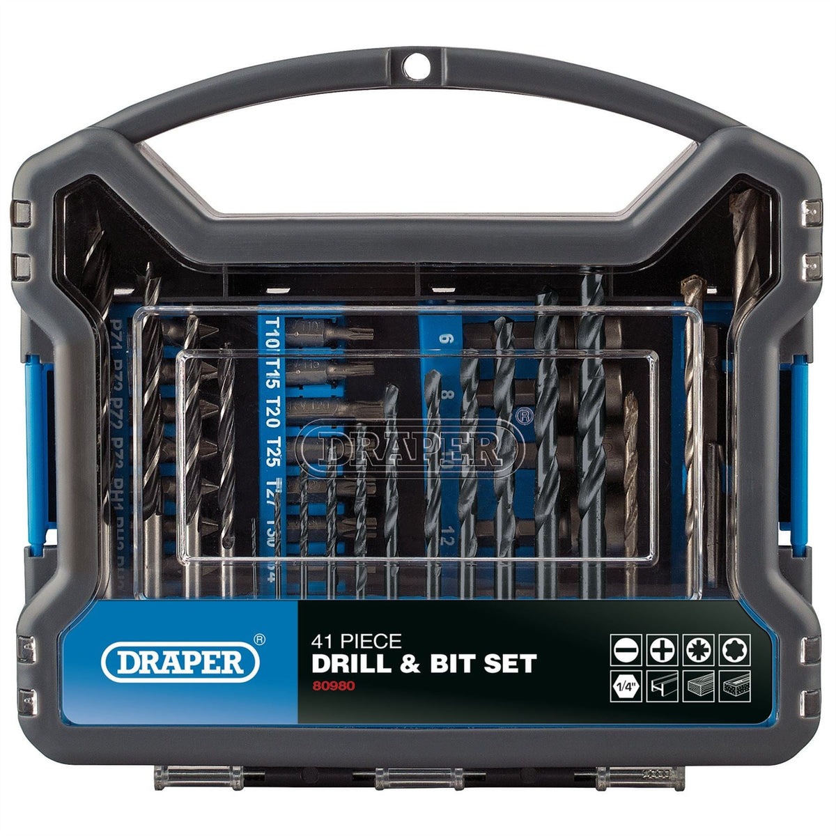Draper Drill Bit and Accessory Kit (41 Piece) 80980  White Rose Tools