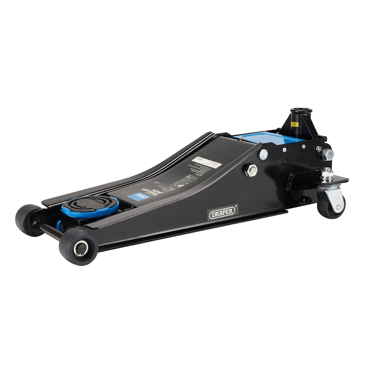 Draper Trolley Jack 2.25 Tonne Blue 28465  White Rose Tools