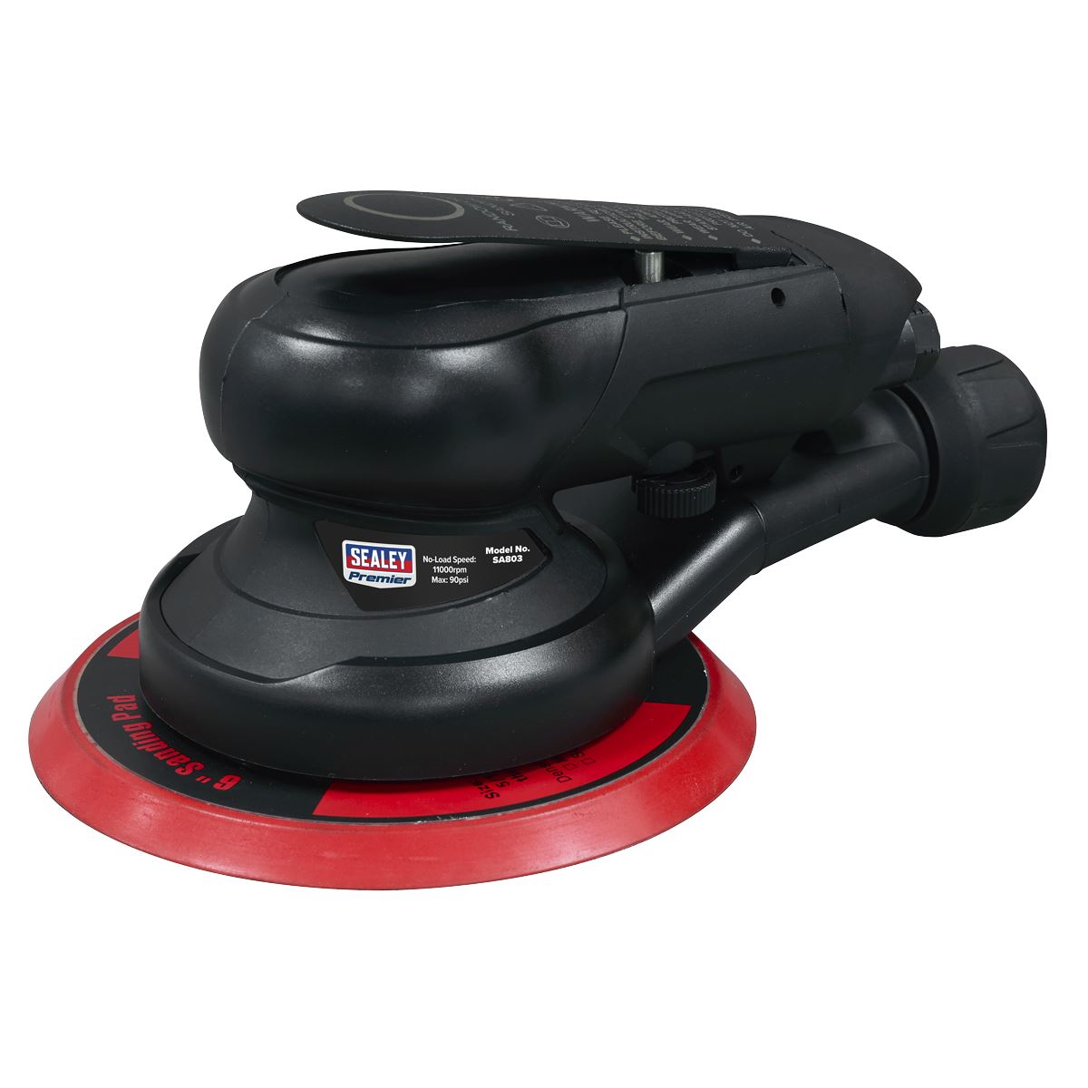 Sealey Premier Air Palm Orbital Sander 6" Ø150mm Dust-Free