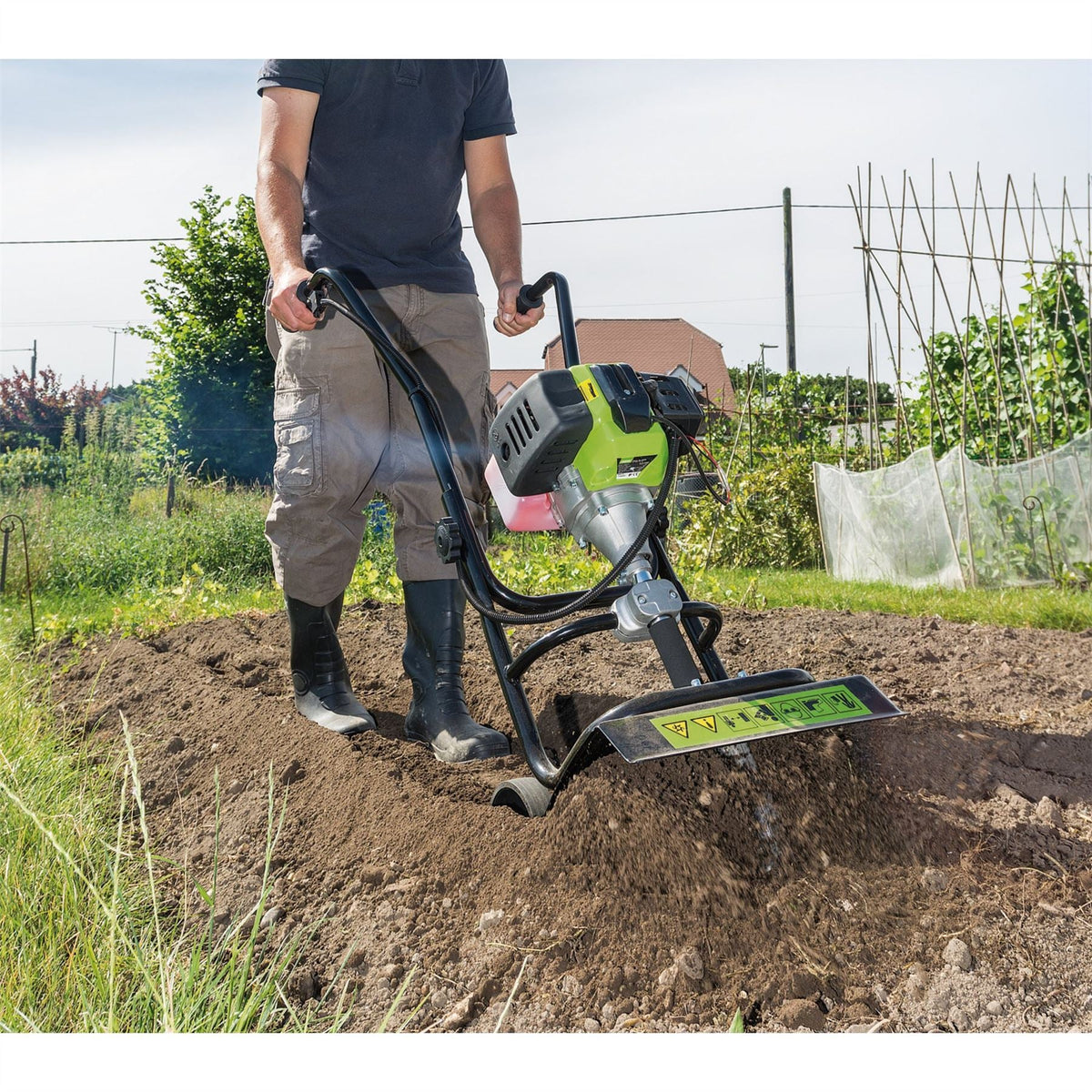 Draper Petrol Tiller and Cultivator 320mm 42.7cc/3HP 32329  White Rose Tools