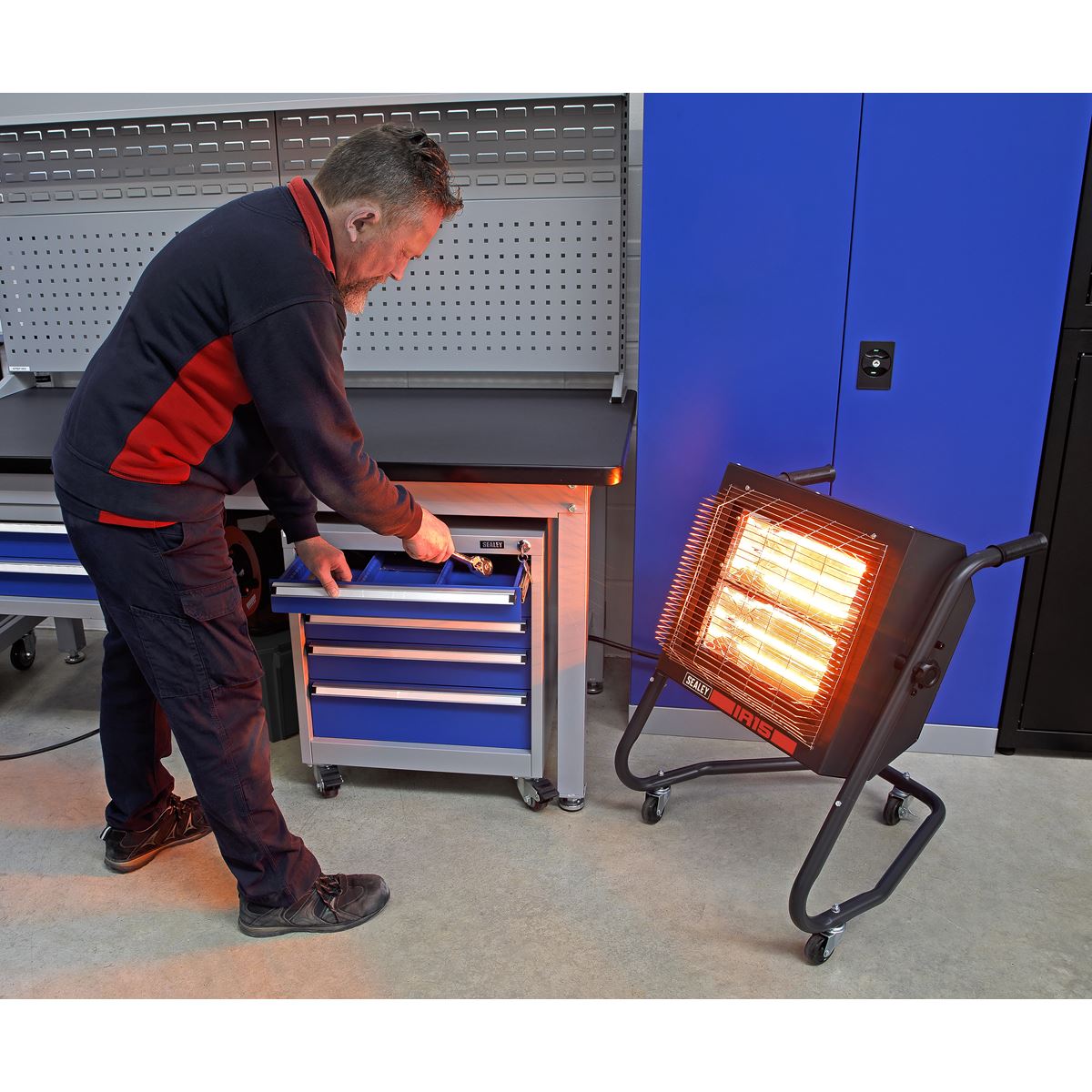 Sealey Infrared Halogen Heater 1.4/2.8kW 230V 