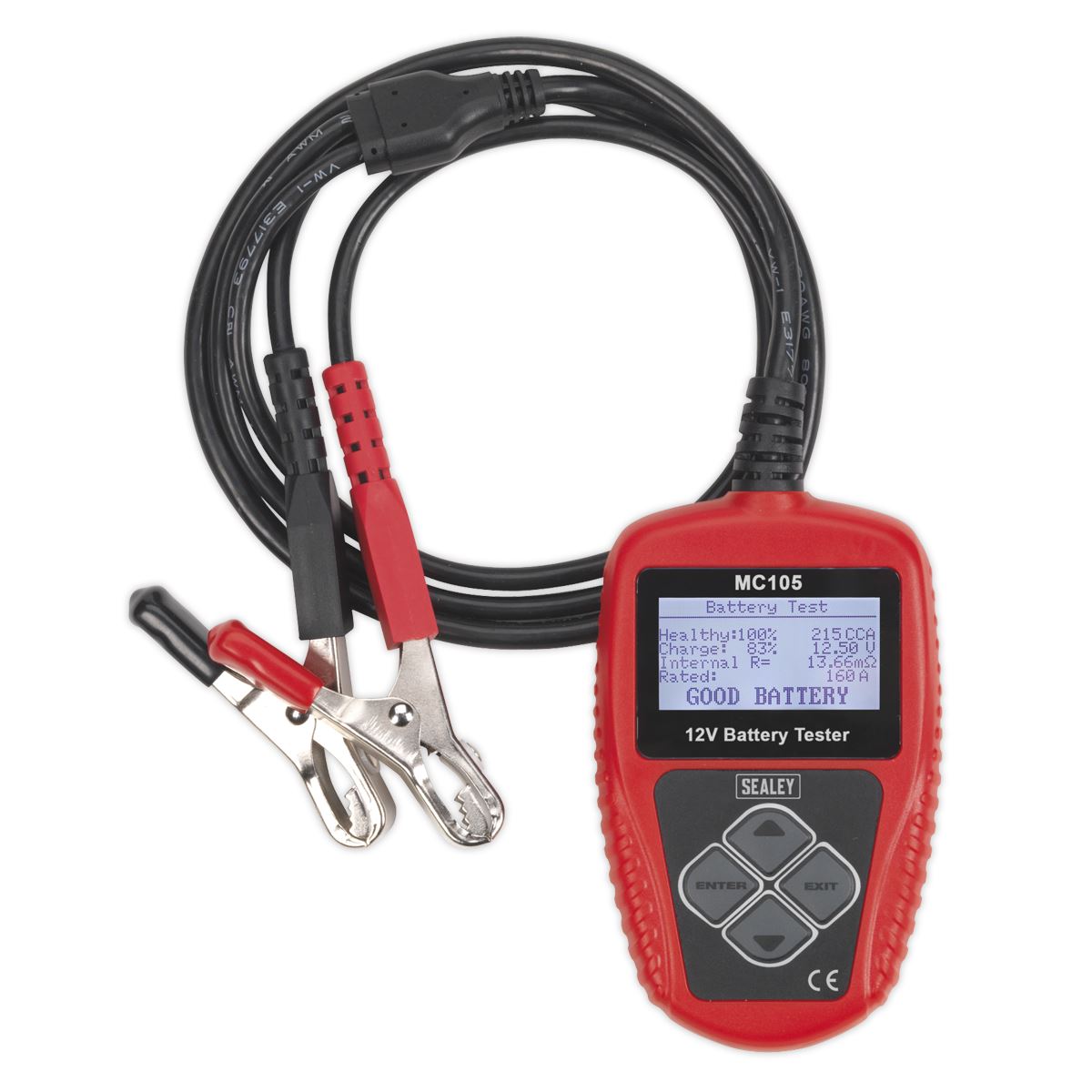 Sealey Motorcycle Digital Battery Tester 12V 