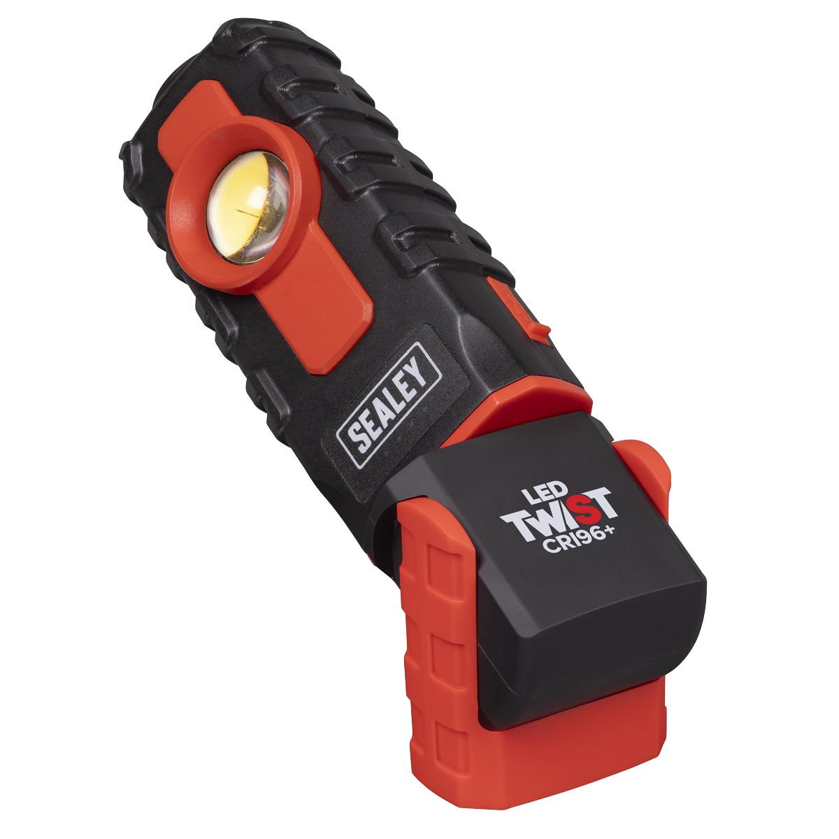 Sealey LED Twist Rechargeable Inspection Light 6W COB LED & 1W SMD LED Colour Match CRI 96+  White Rose Tools