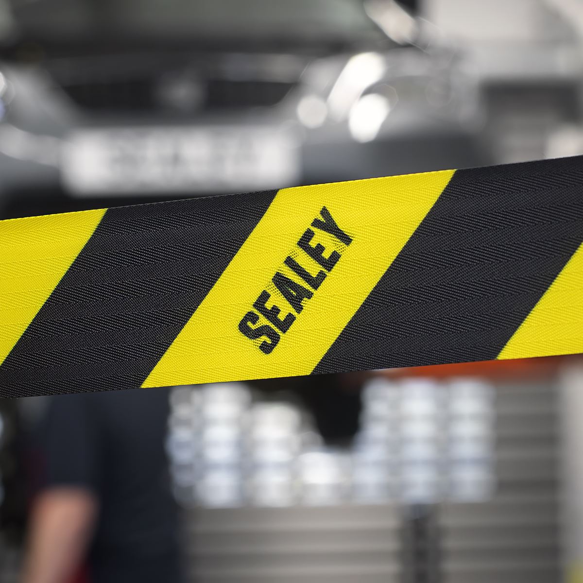 Sealey Wall Mounting Retractable Belt Barrier  White Rose Tools