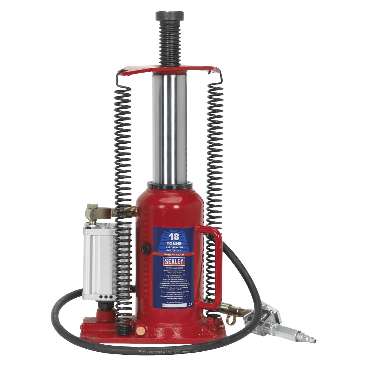 Sealey Air Operated Bottle Jack 18 Tonne 