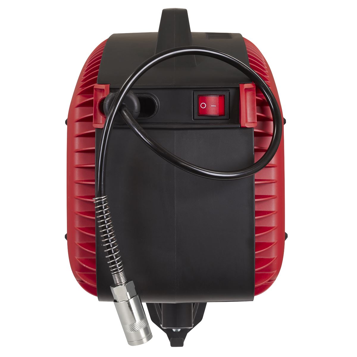 Sealey Wall Mounting Oil Free Air Compressor 1.5hp with 7m Retractable Hose Reel 