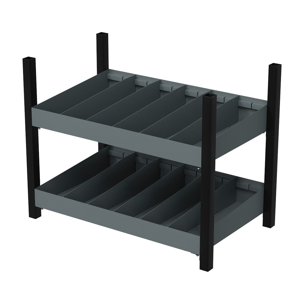Sealey Modular Racking Mid Unit 2 Compartment Shelve 580mm  White Rose Tools