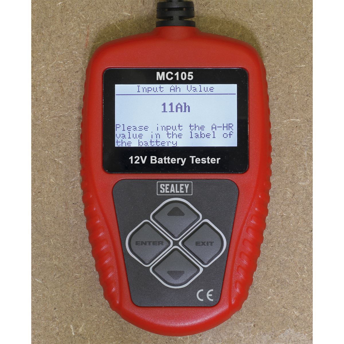 Sealey Motorcycle Digital Battery Tester 12V 