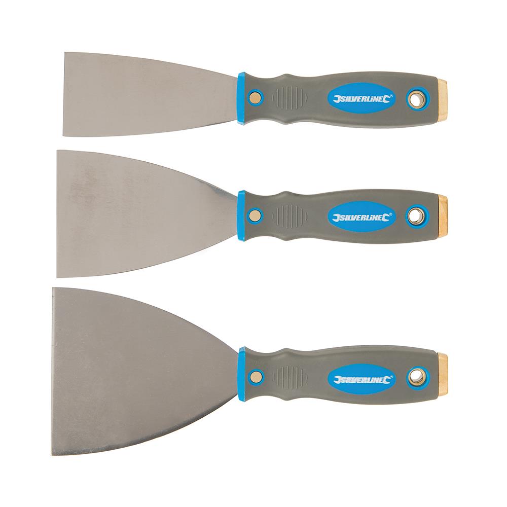 Silverline Expert Filler Knife Set 3pce 50, 75 & 100mm 661661