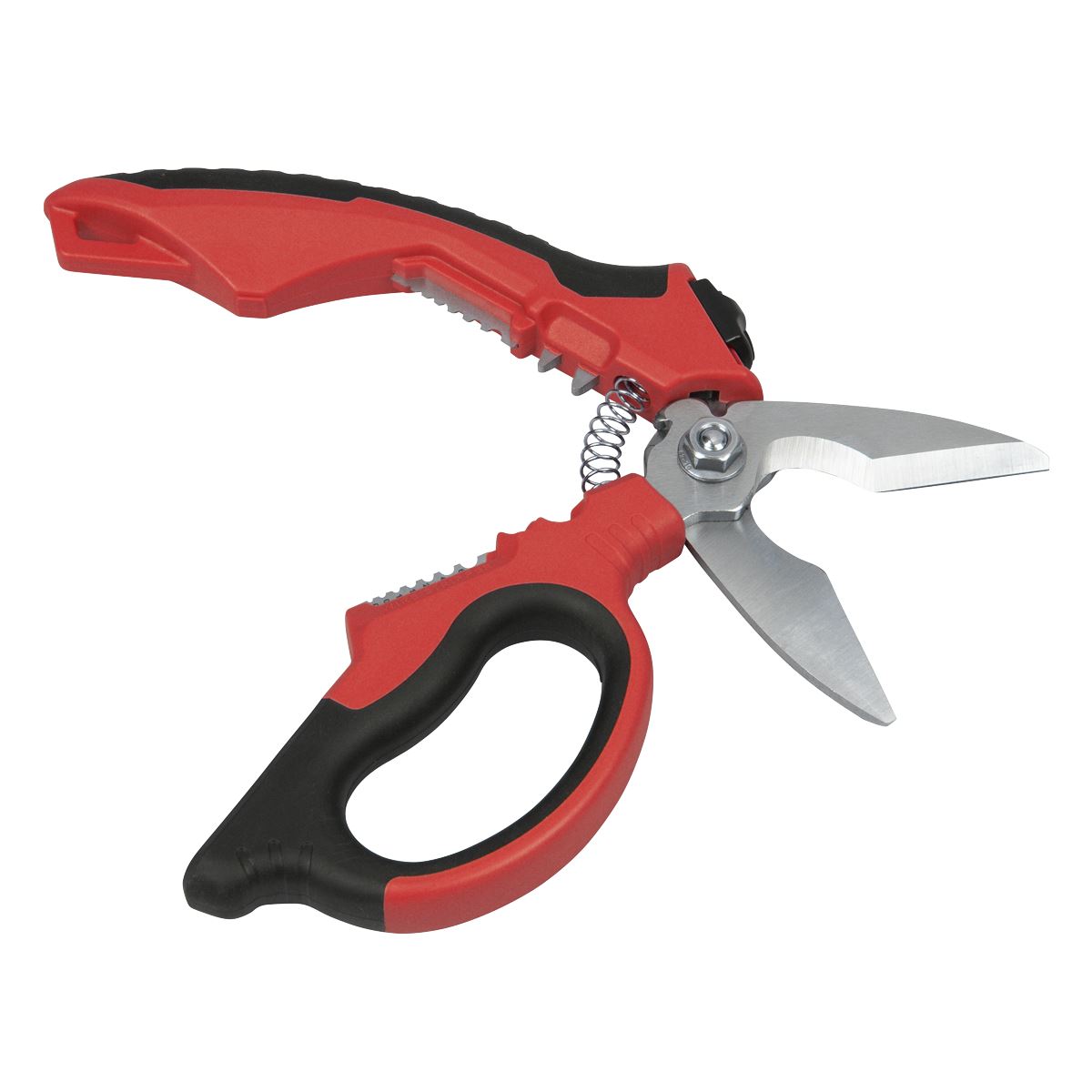 Sealey Premier Heavy-Duty Electrician's Angled Shears 200mm 3-In-1  White Rose Tools