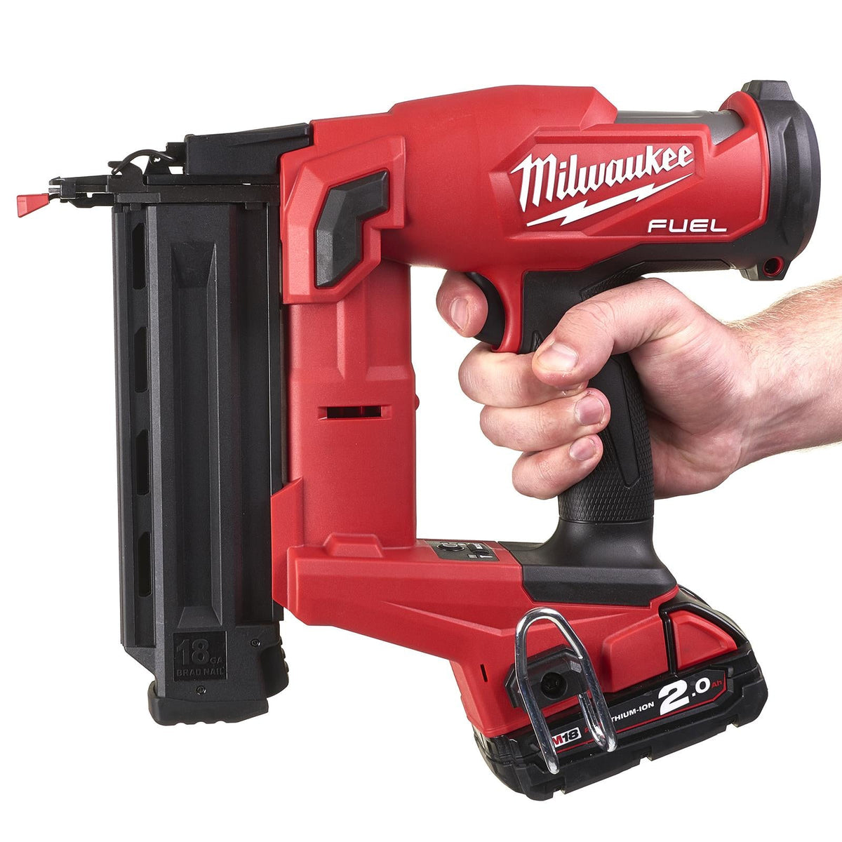 Milwaukee M18 18V FUEL 18 Gauge Finishing Nailer Bare Unit M18FN18GS-0  White Rose Tools