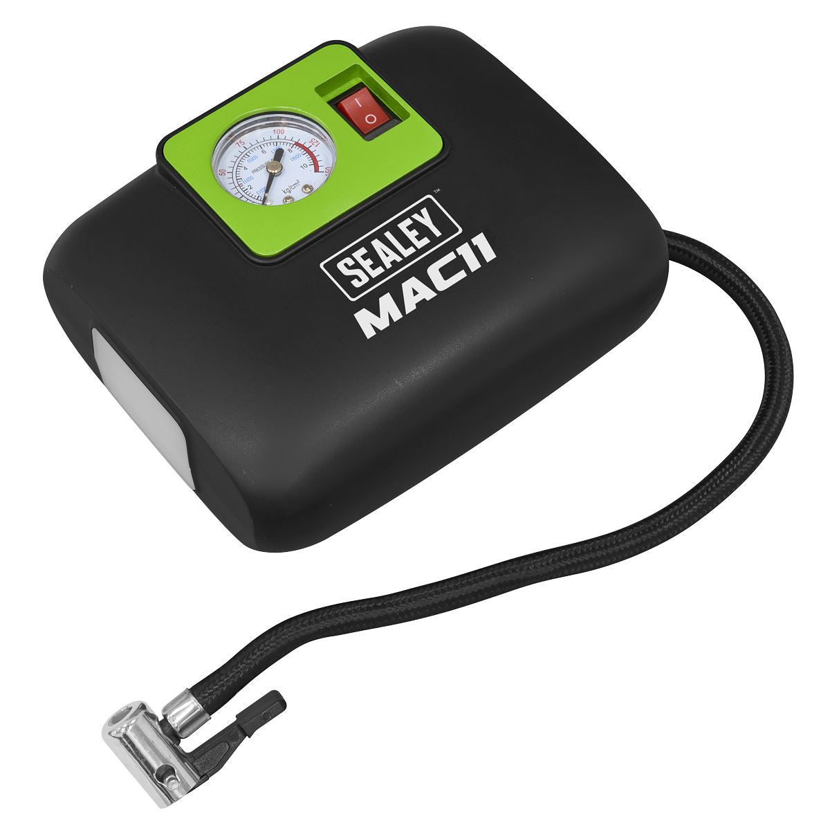 Sealey Tyre Inflator with Worklight 12V  White Rose Tools