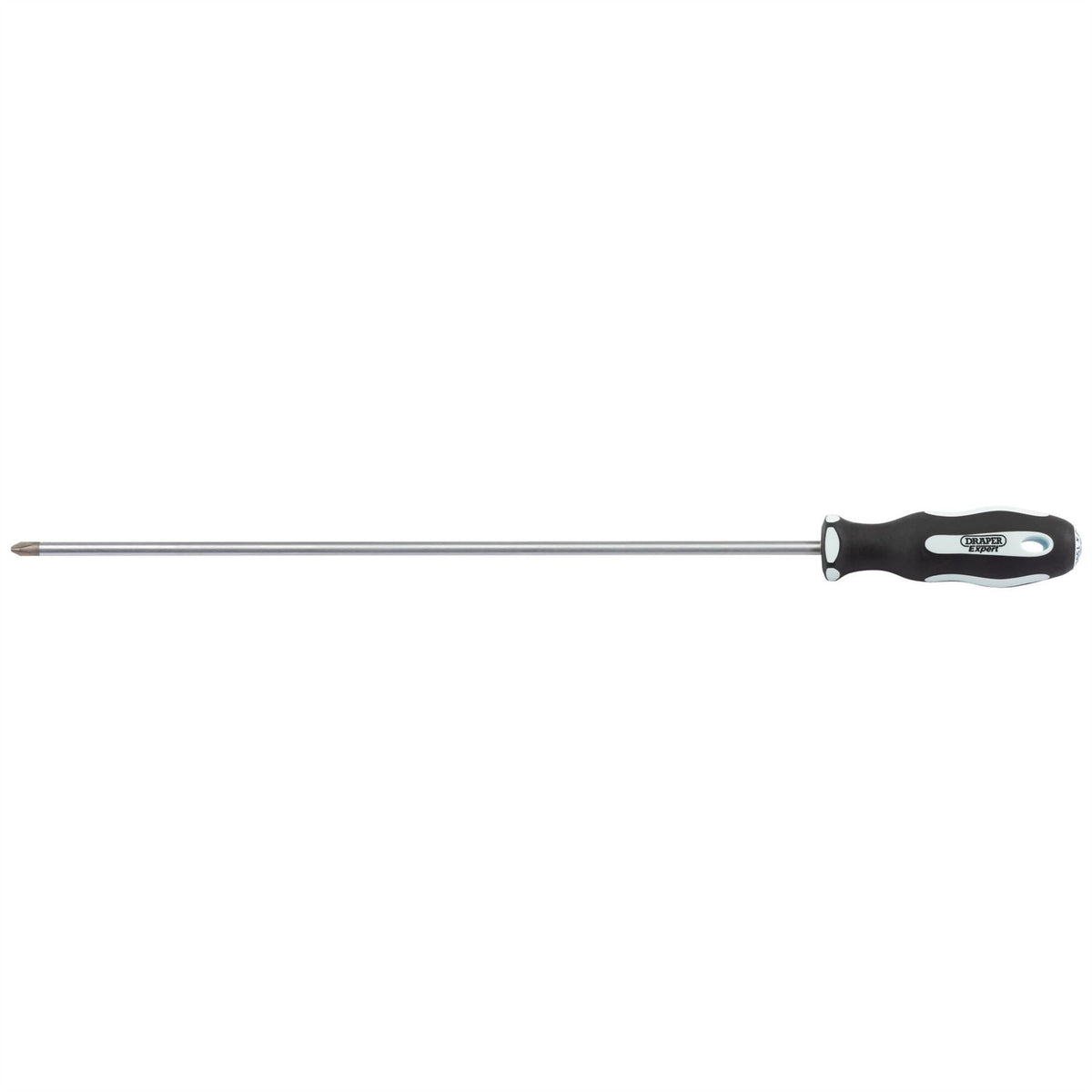 Draper Expert Cross Slot Extra Long Reach Soft Grip Screwdriver No.2 x 450mm 63594  White Rose Tools