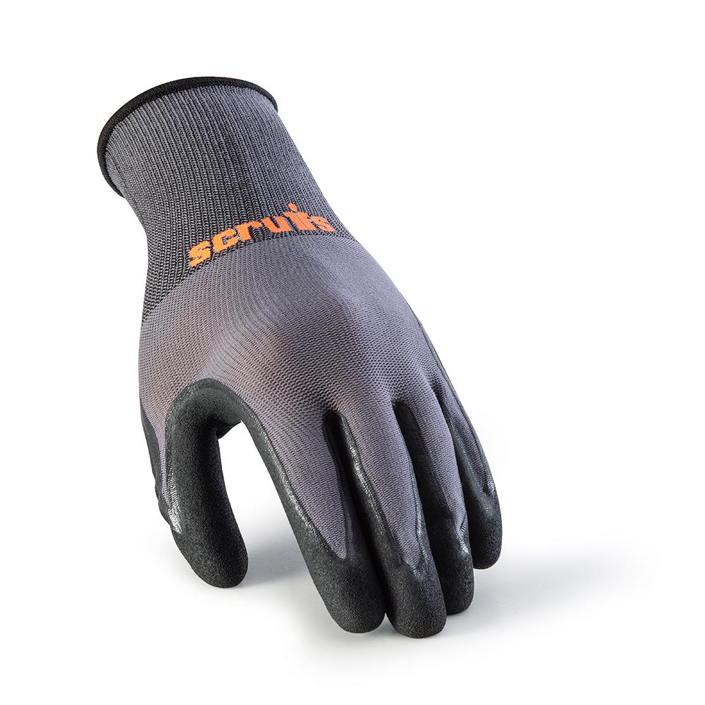 Scruffs Worker Gloves Grey 5pk S / 7 T55228