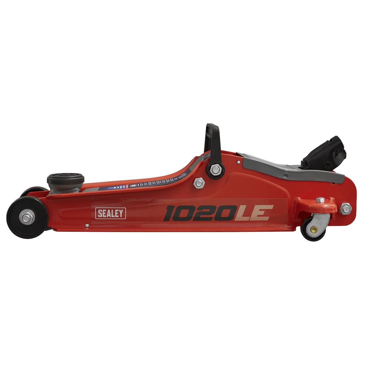 Sealey Trolley Jack 2tonne Low Entry Short Chassis - Red