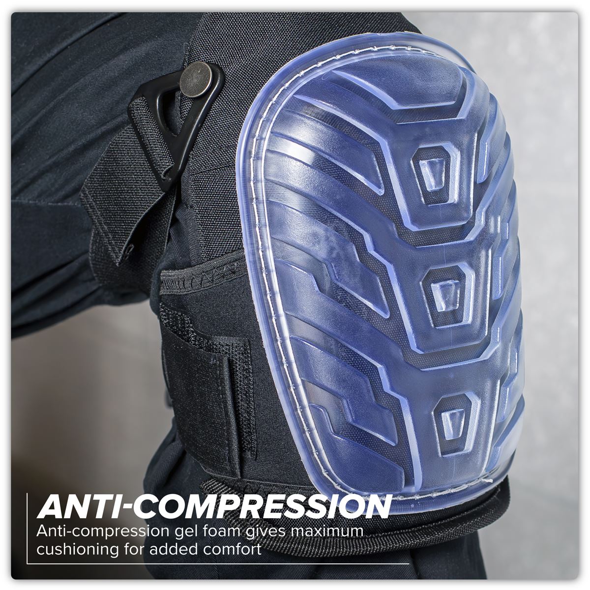 Worksafe by Sealey Hard Shell Gel Knee Pads - Pair