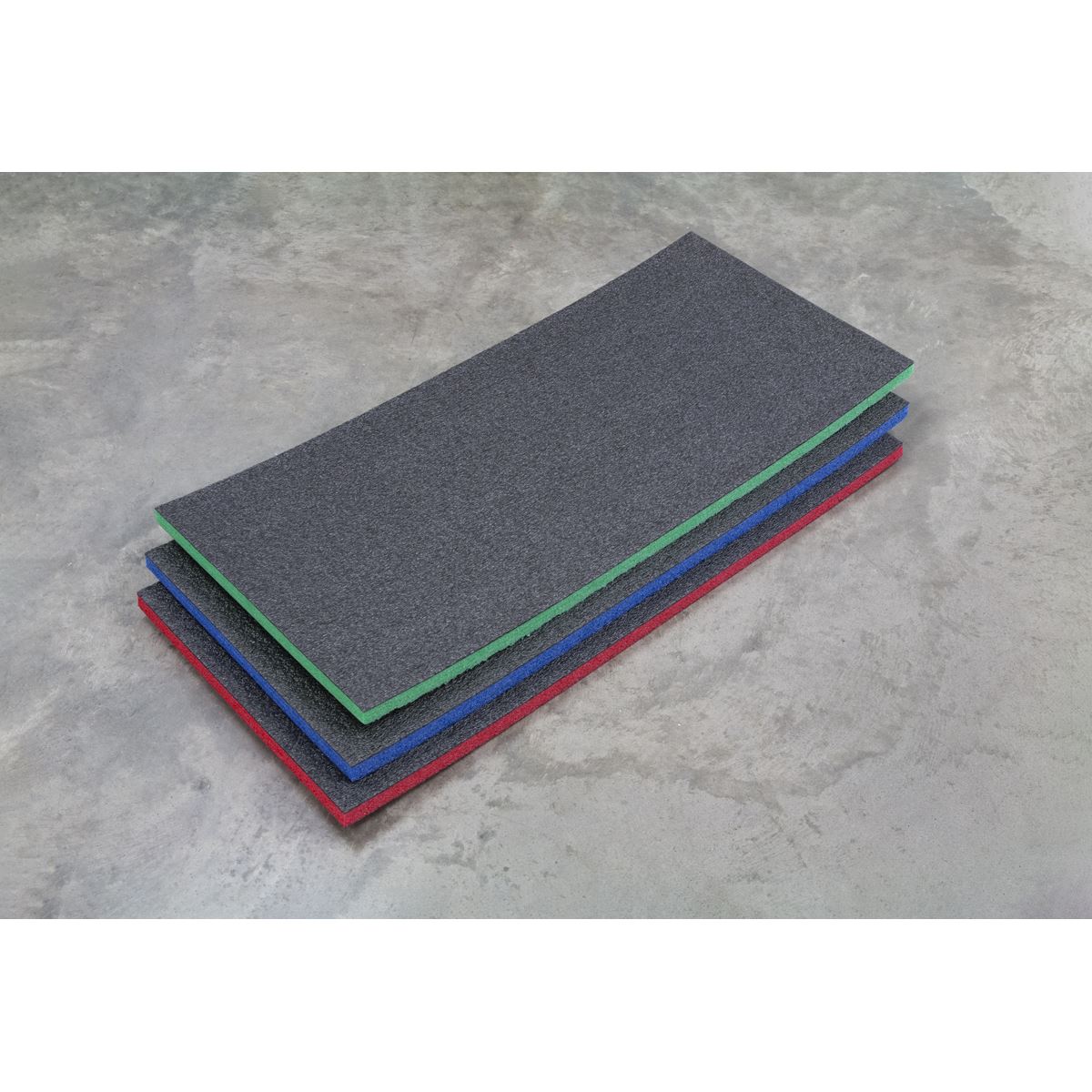 Sealey Easy Peel Shadow Foam® Green/Black 1200 x 550 x 30mm
