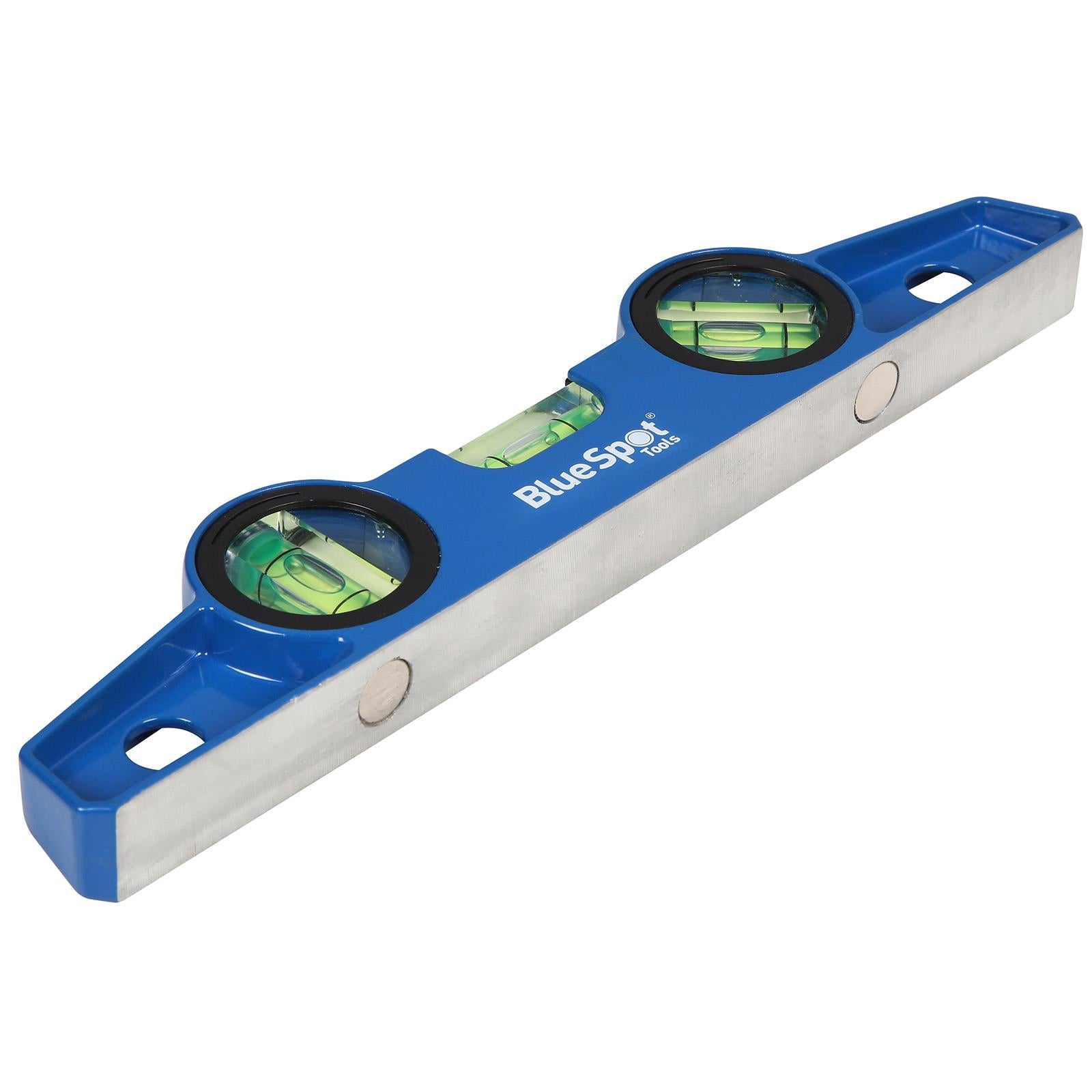 BlueSpot Magnetic Scaffold Level 250mm 10" 3 Vials