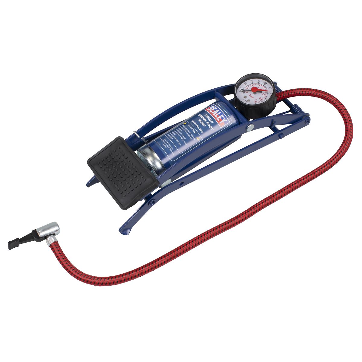 Sealey Foot Pump Single Barrel