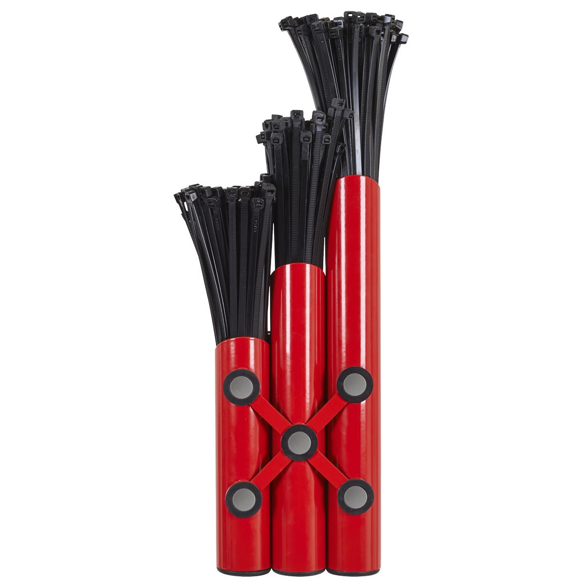 Sealey Large Magnetic Cable Tie Holder - Red  White Rose Tools