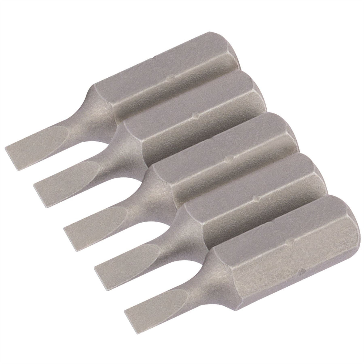 Draper Plain Slot Insert Bit 3mm 1/4" Hex 25mm Long (Pack of 5) 63999  White Rose Tools