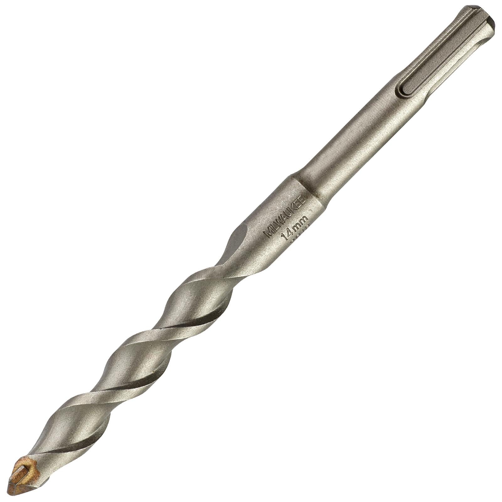 Milwaukee SDS Plus Contractor Hammer Drill Bits 2 Cut 