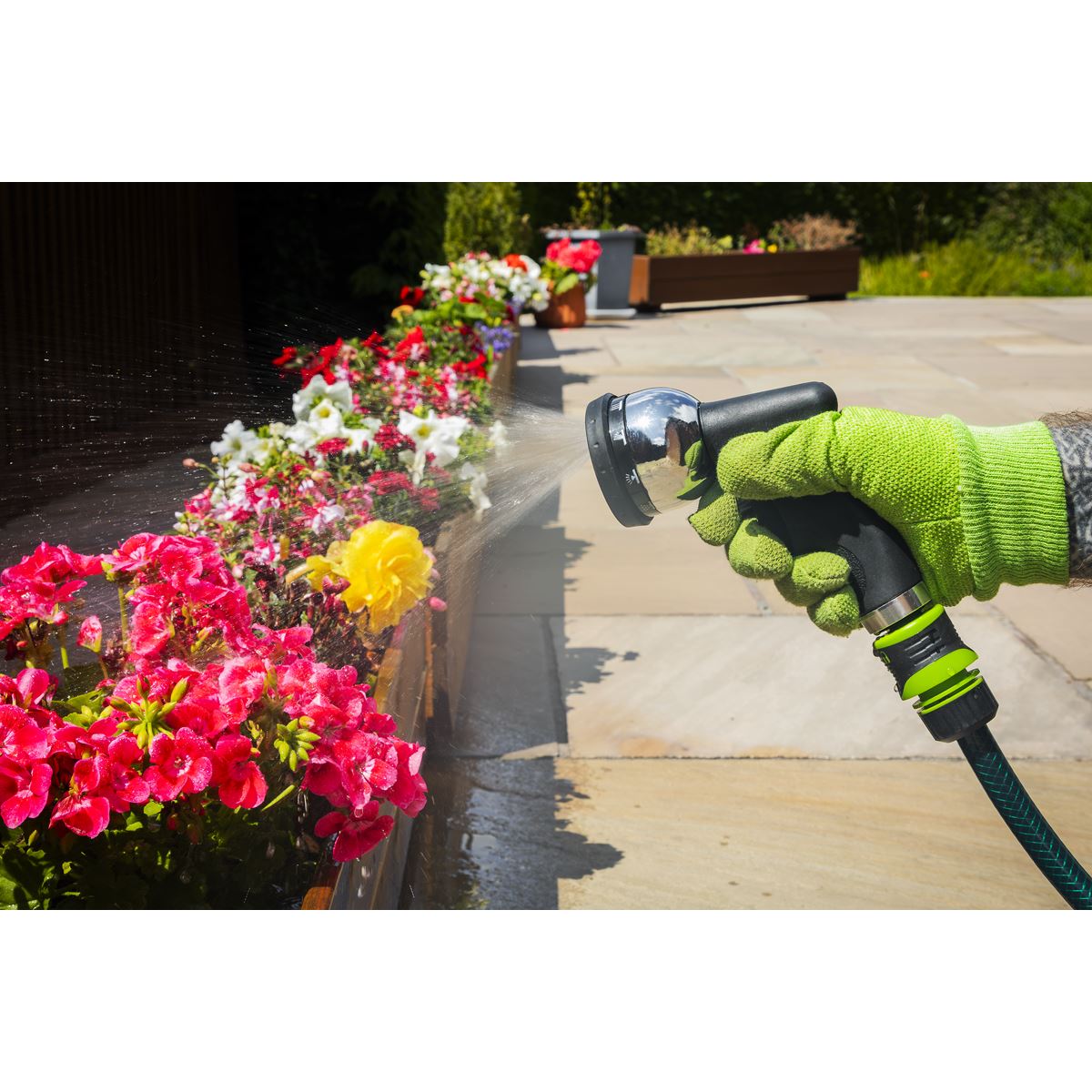 Sealey Spray Gun With Soft Grip Handle 10-Pattern  White Rose Tools