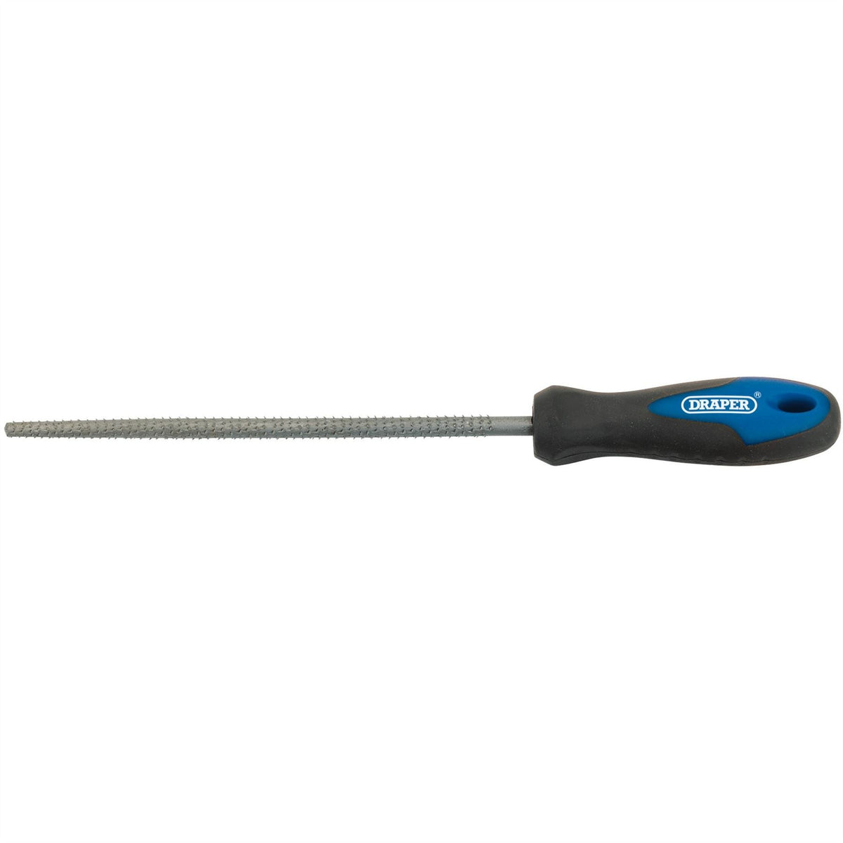 Draper Soft Grip Engineers Round Cabinet Rasp 200mm 44959  White Rose Tools