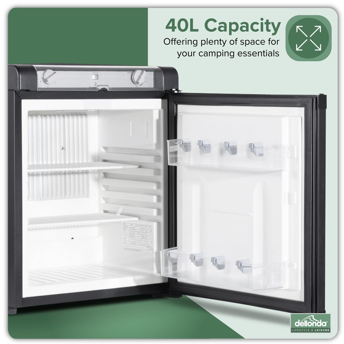 Dellonda 3-Way Fridge 40L  White Rose Tools