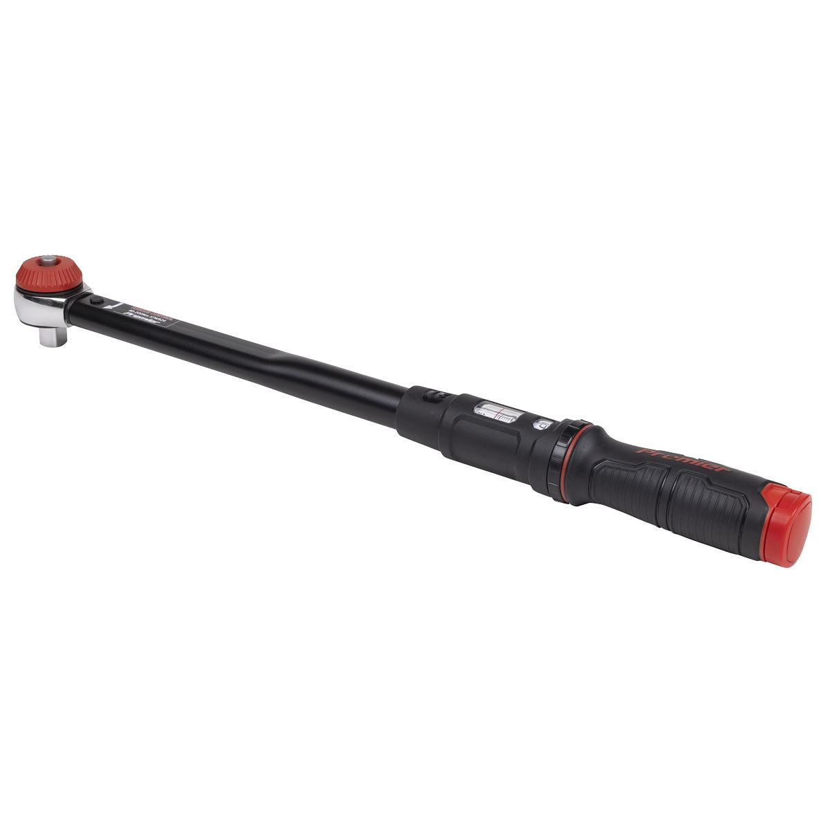 Sealey Premier Black Calibrated Micrometer Torque Wrench with 1/2"Sq Push-Through Drive 40-200Nm  White Rose Tools