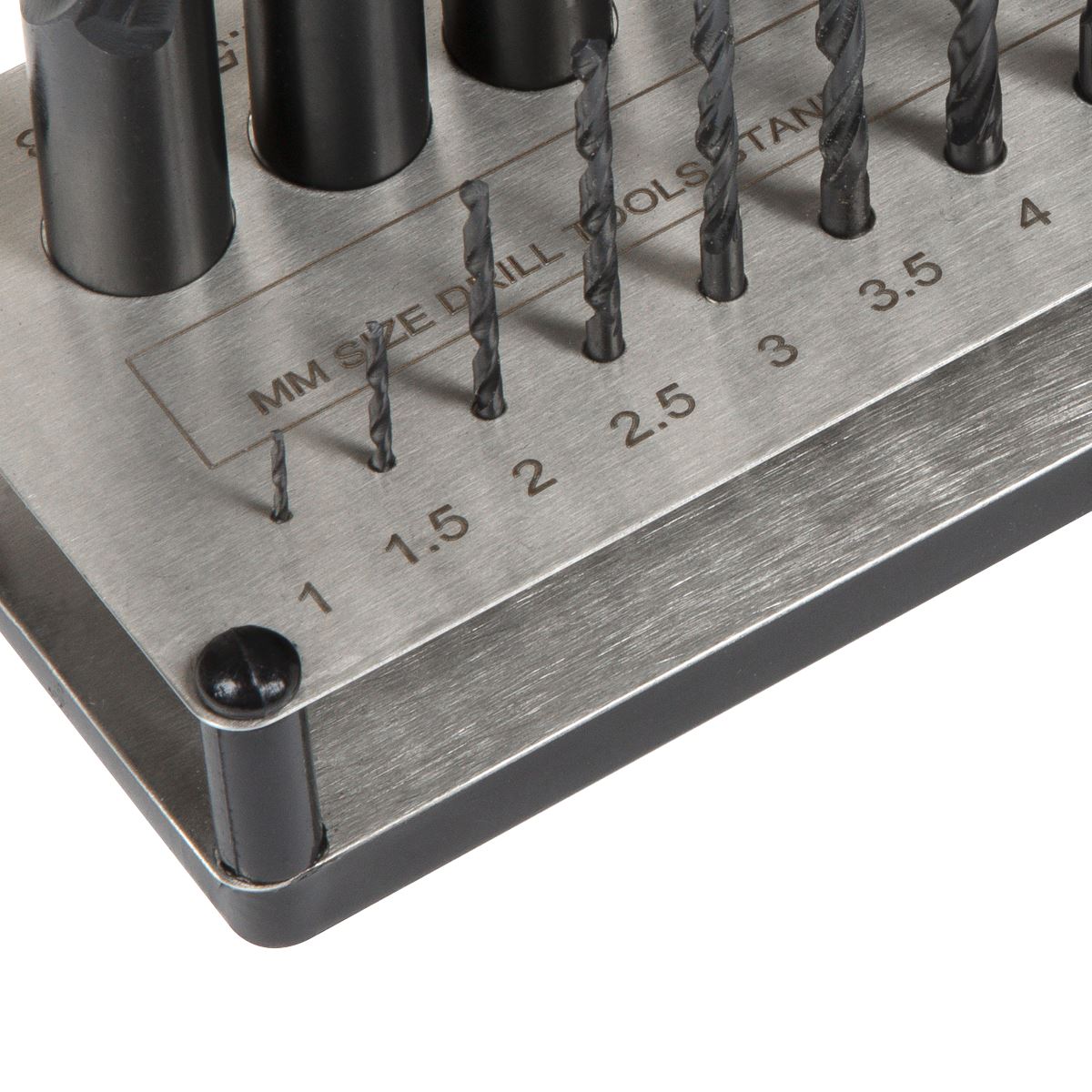 Sealey Drill Bit Stand Storage Organiser Metric Tool 1-13mm Stainless Steel 