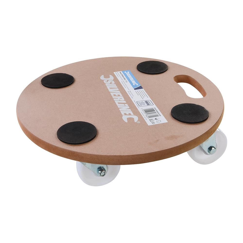 Silverline 250kg Round Platform Dolly 380mm Lifting Handling Furniture Removal