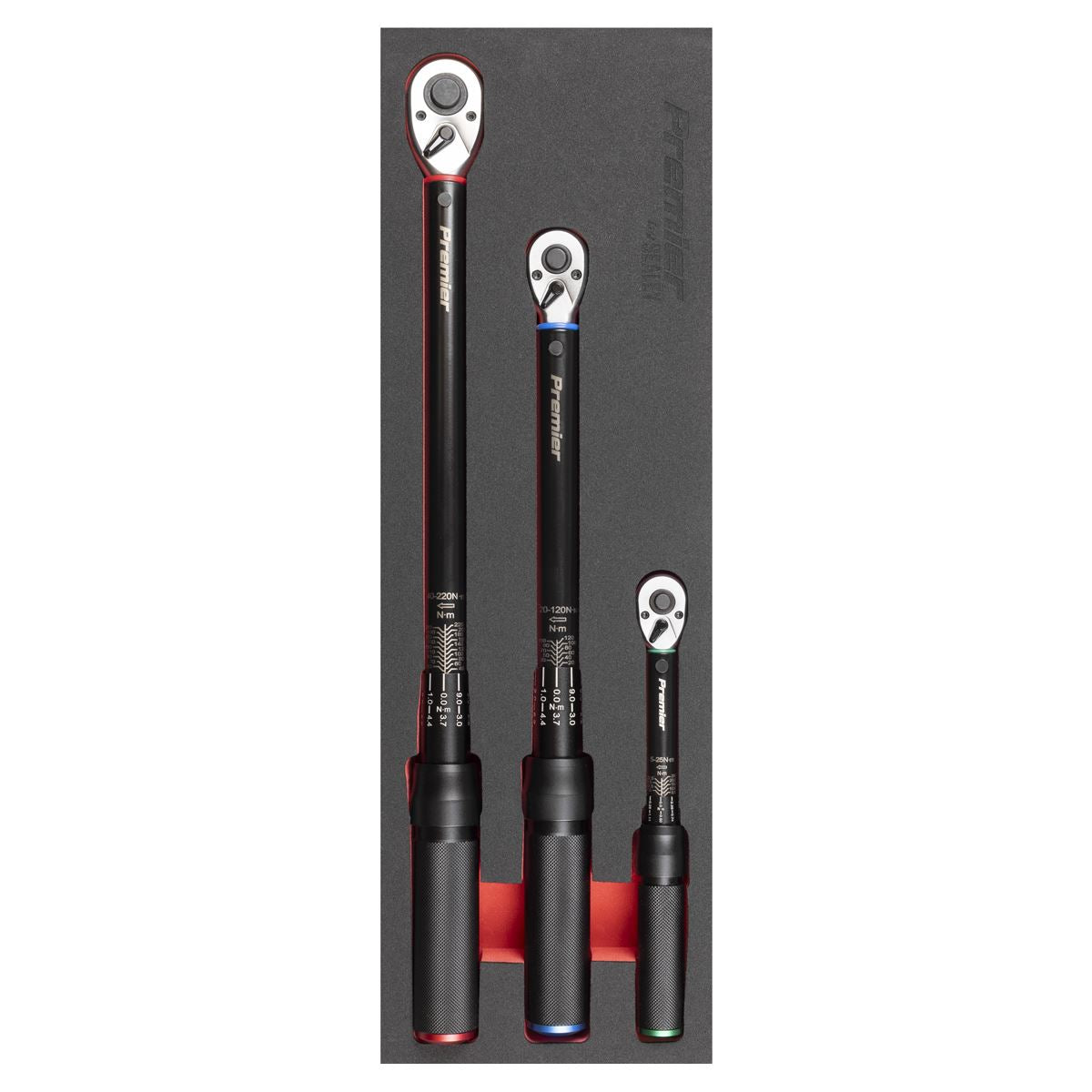 Sealey Premier Black Torque Wrench Micrometer Style 3pc Set – Premier Black  White Rose Tools