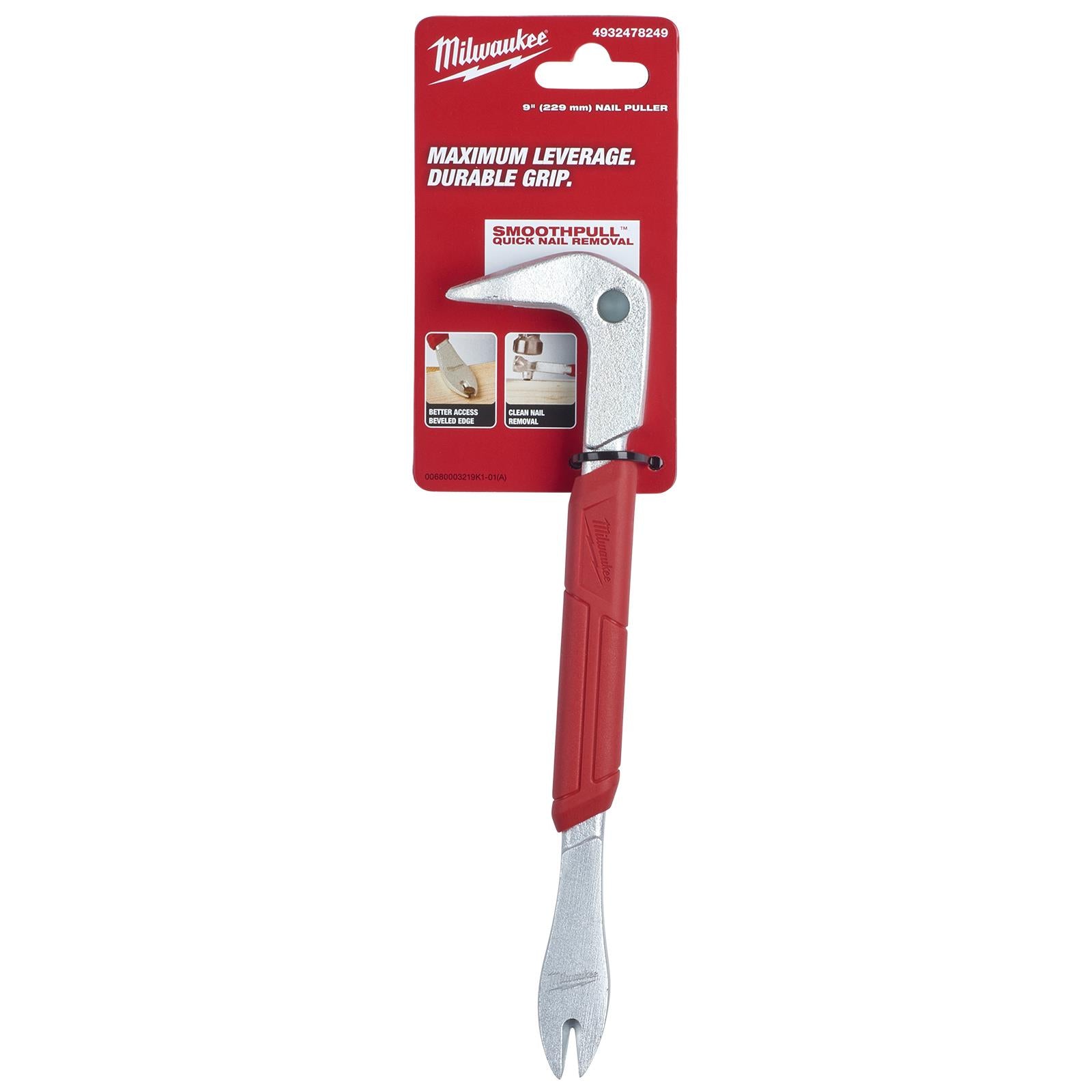 Milwaukee Nail Puller Pry Bar 9in 229mm