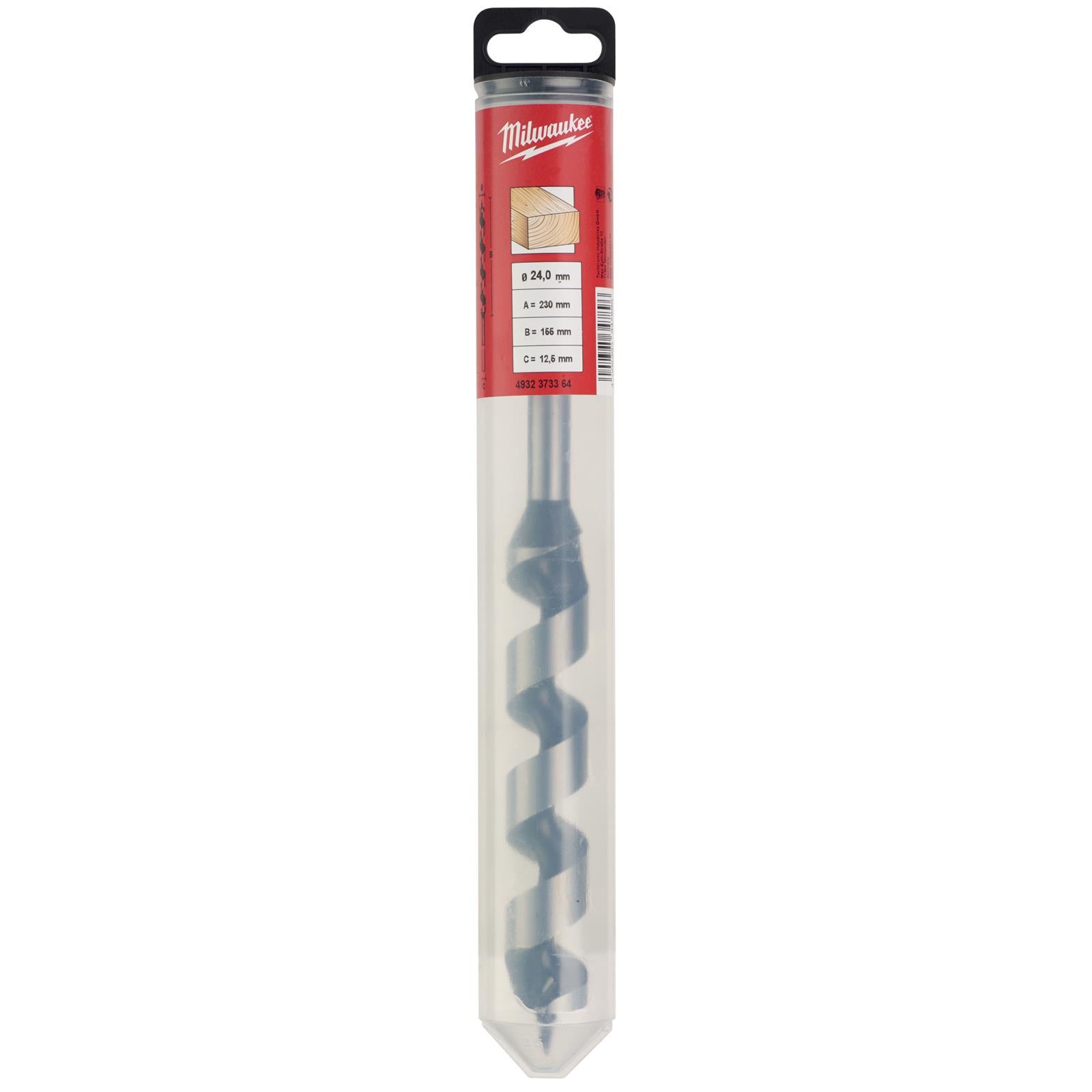 Milwaukee Wood Auger Drill Bits 230mm Overall Length 