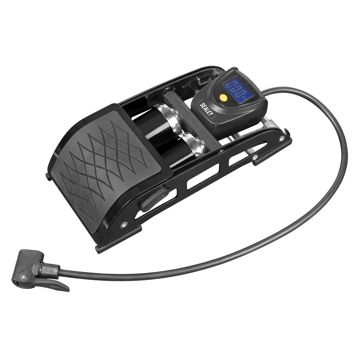 Sealey Twin Barrel Digital Foot Pump