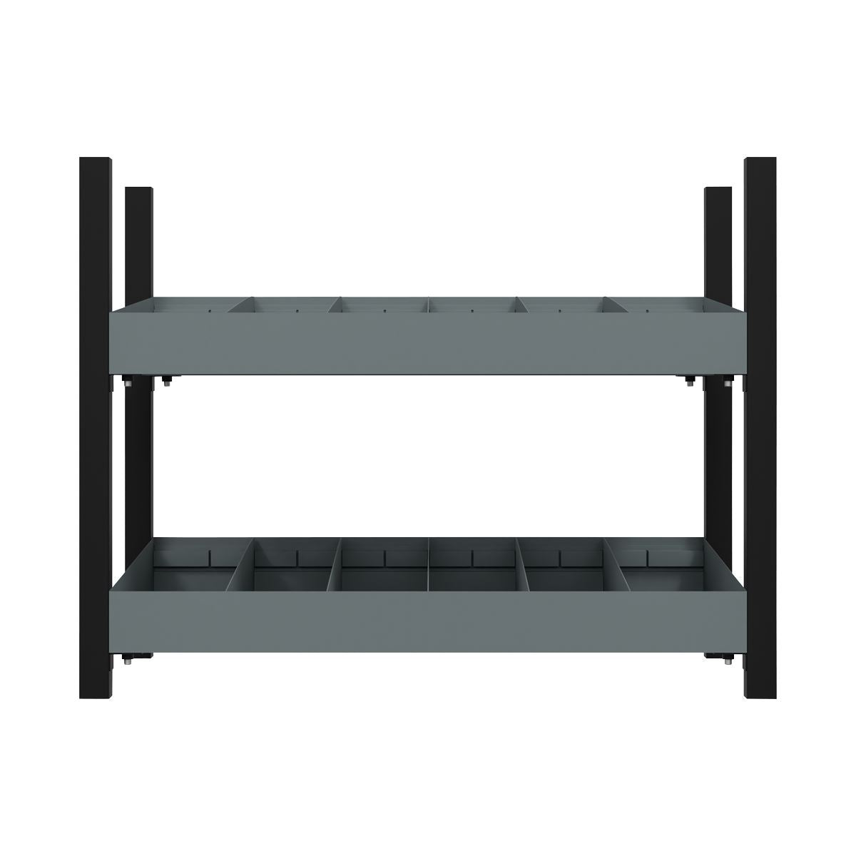 Sealey Modular Racking Mid Unit 2 Compartment Shelve 580mm  White Rose Tools