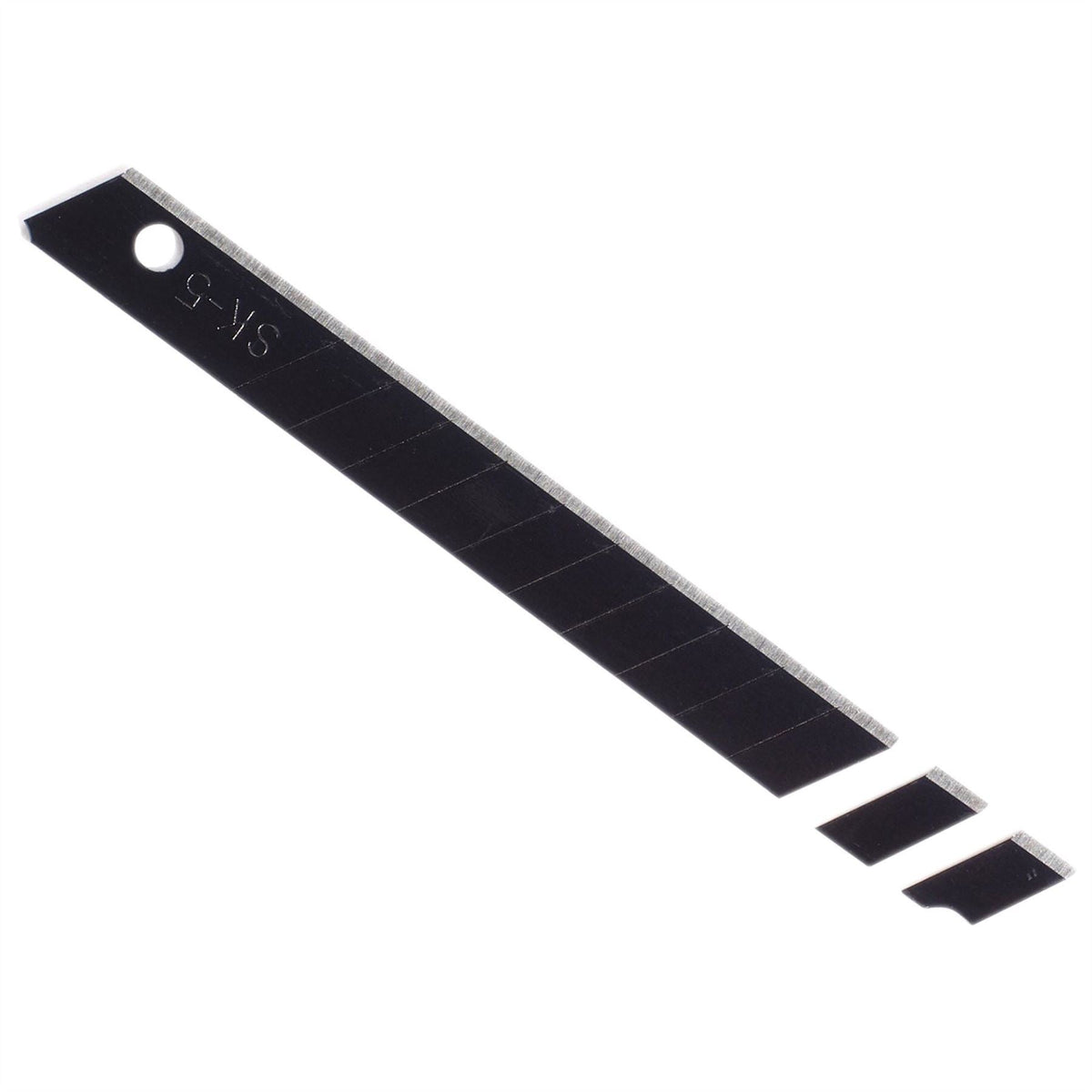 Draper Snap-Off Segment Knife Blades 9mm Black (Pack of 10) 27786  White Rose Tools