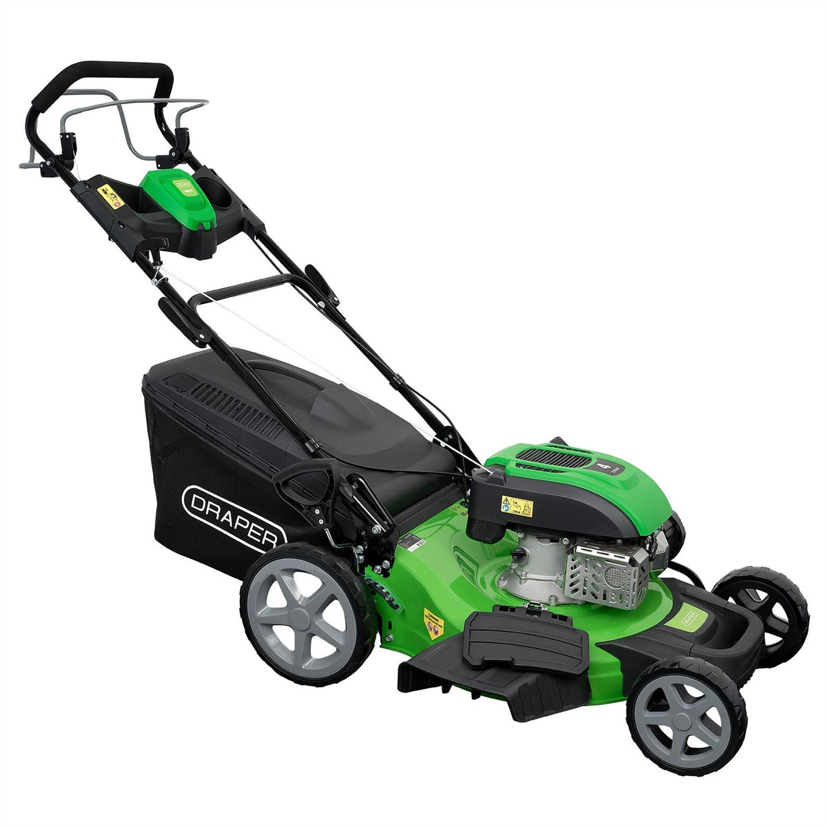 Draper Self-Propelled Petrol Lawn Mower 508mm 169cc/3.8HP 30276  White Rose Tools